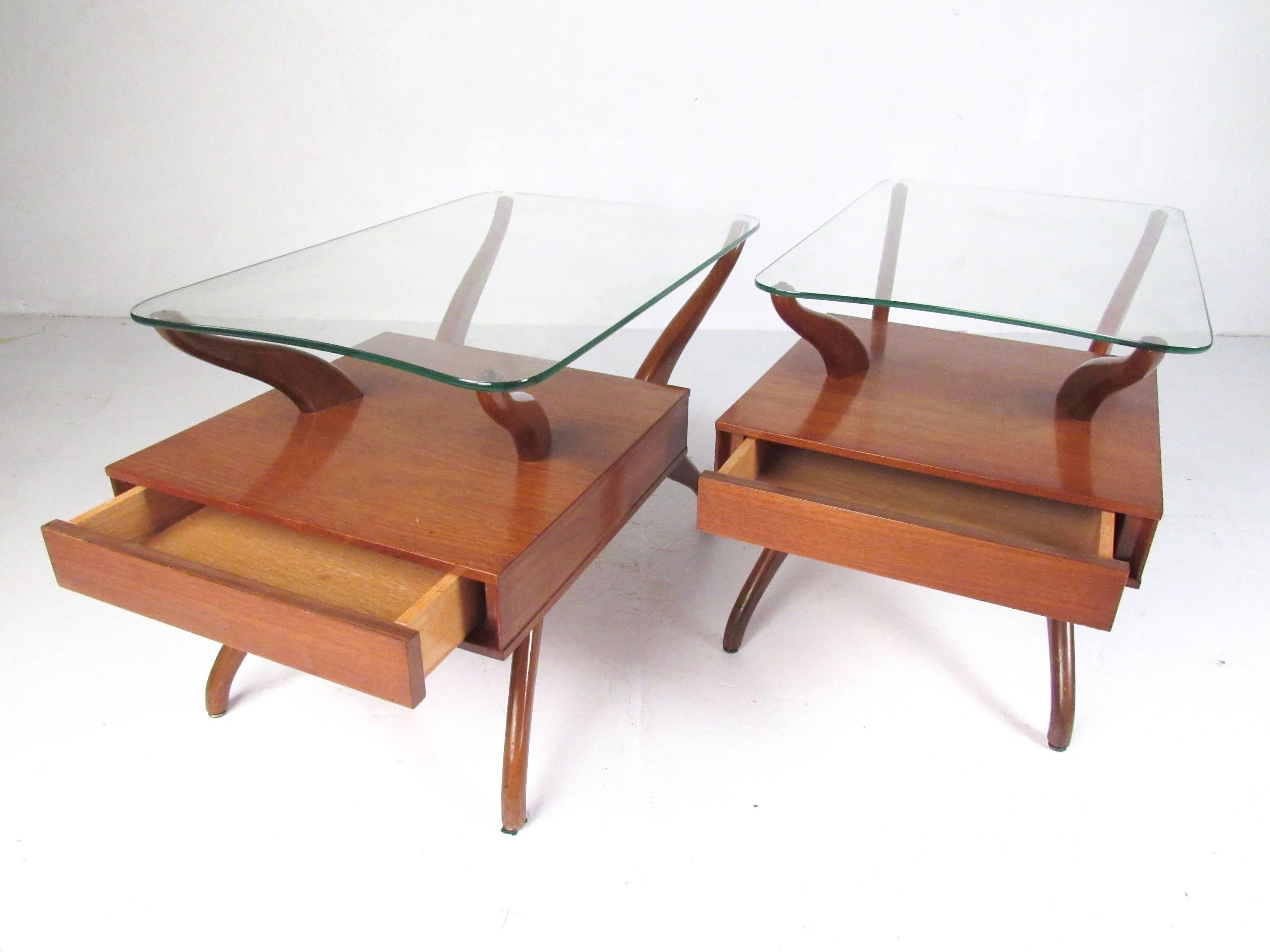 Sculptural Italian Modern Coffee Table Set after Ico Parisi For Sale at