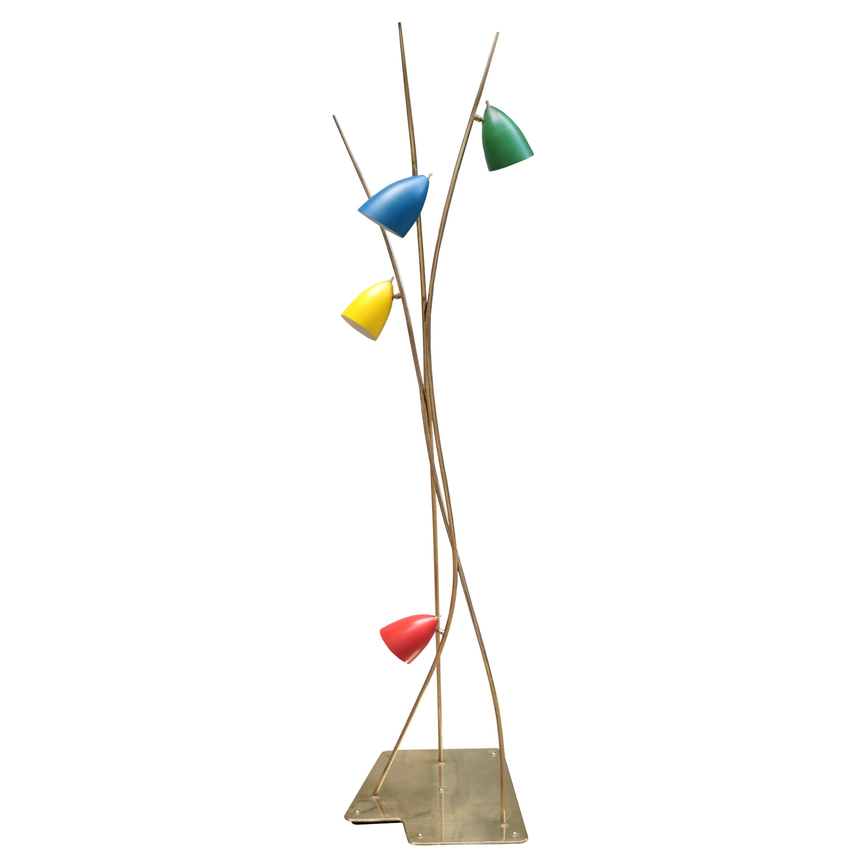 Sculptural Italian Modernist Floor Lamp