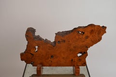 Partition sculpturale japonaise en bois Keyaki dans le style de Nakashima