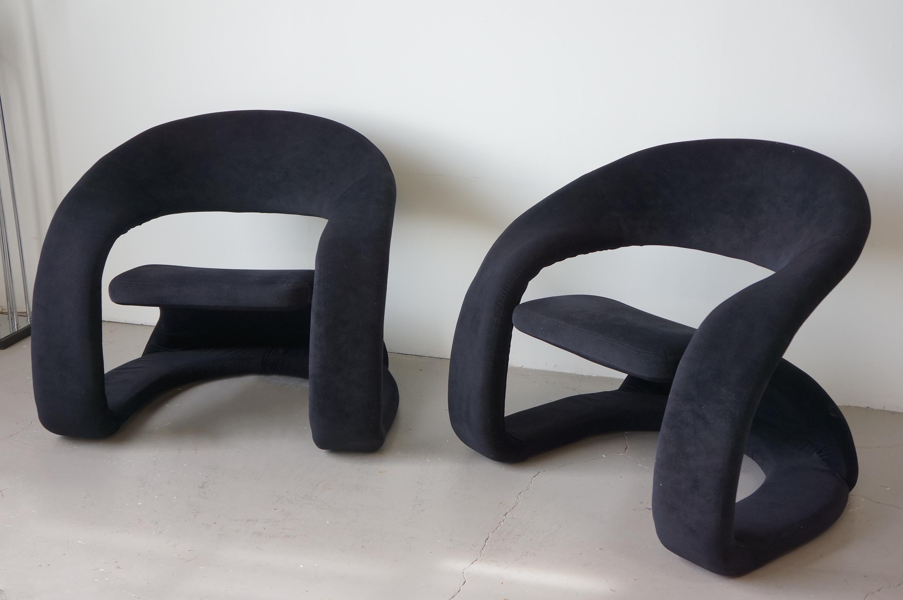 Late 20th Century Sculptural Jaymar chairs 