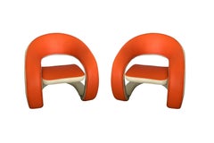 Chaises longues sculpturales Jaymar, paire