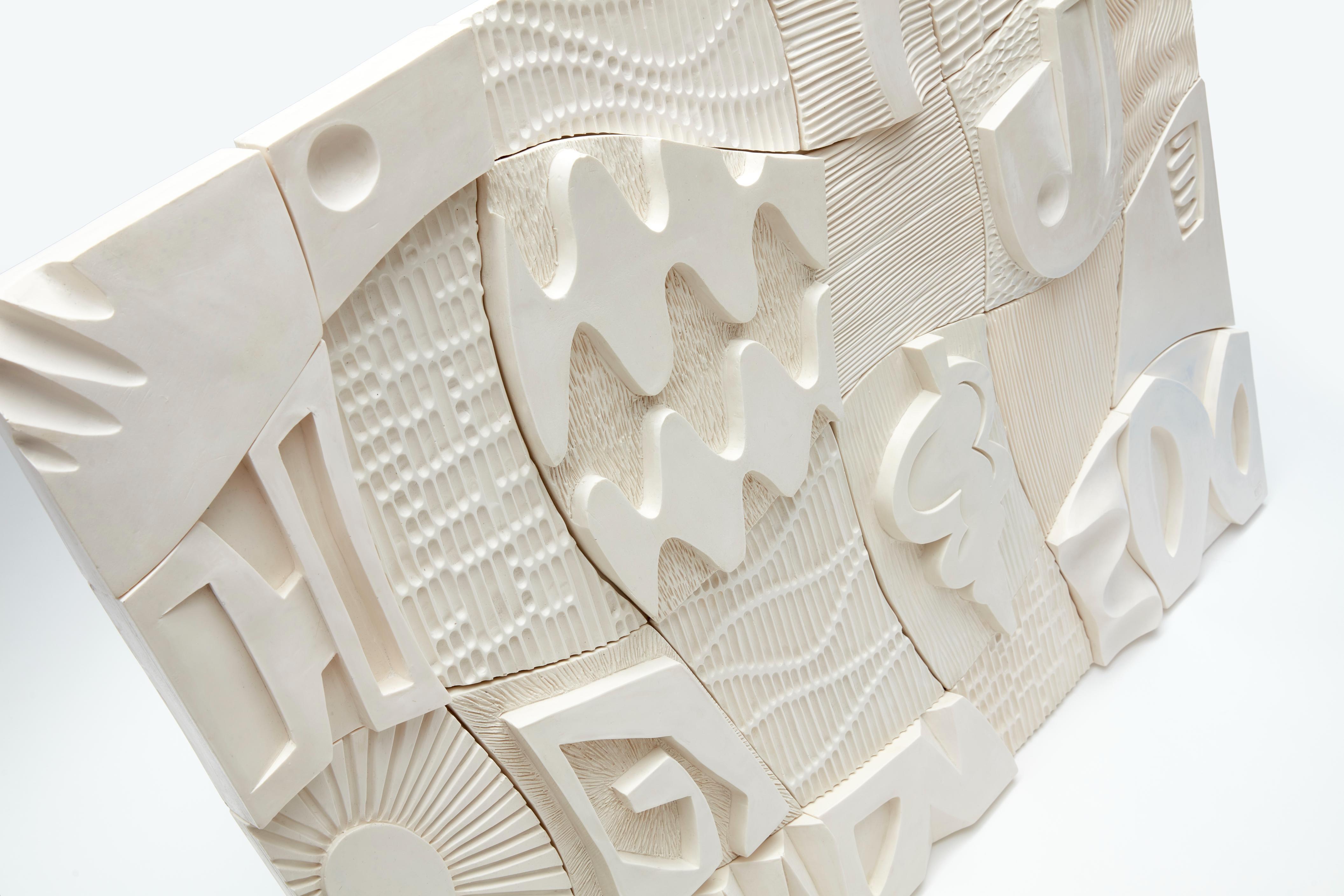 Panel de pared escultórico de jesmonita de Victoria Ellis British Contemporary Británico en venta