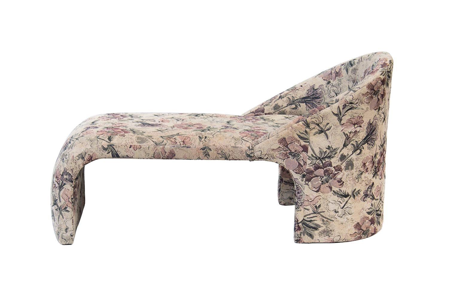 American Sculptural Kagan Style Chaise Lounge in Compact Size For Sale