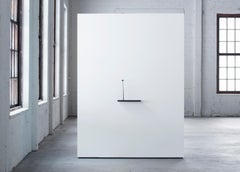 Sculptural Kukkii Shelf in Black Stained Oak by Antrei Hartikainen