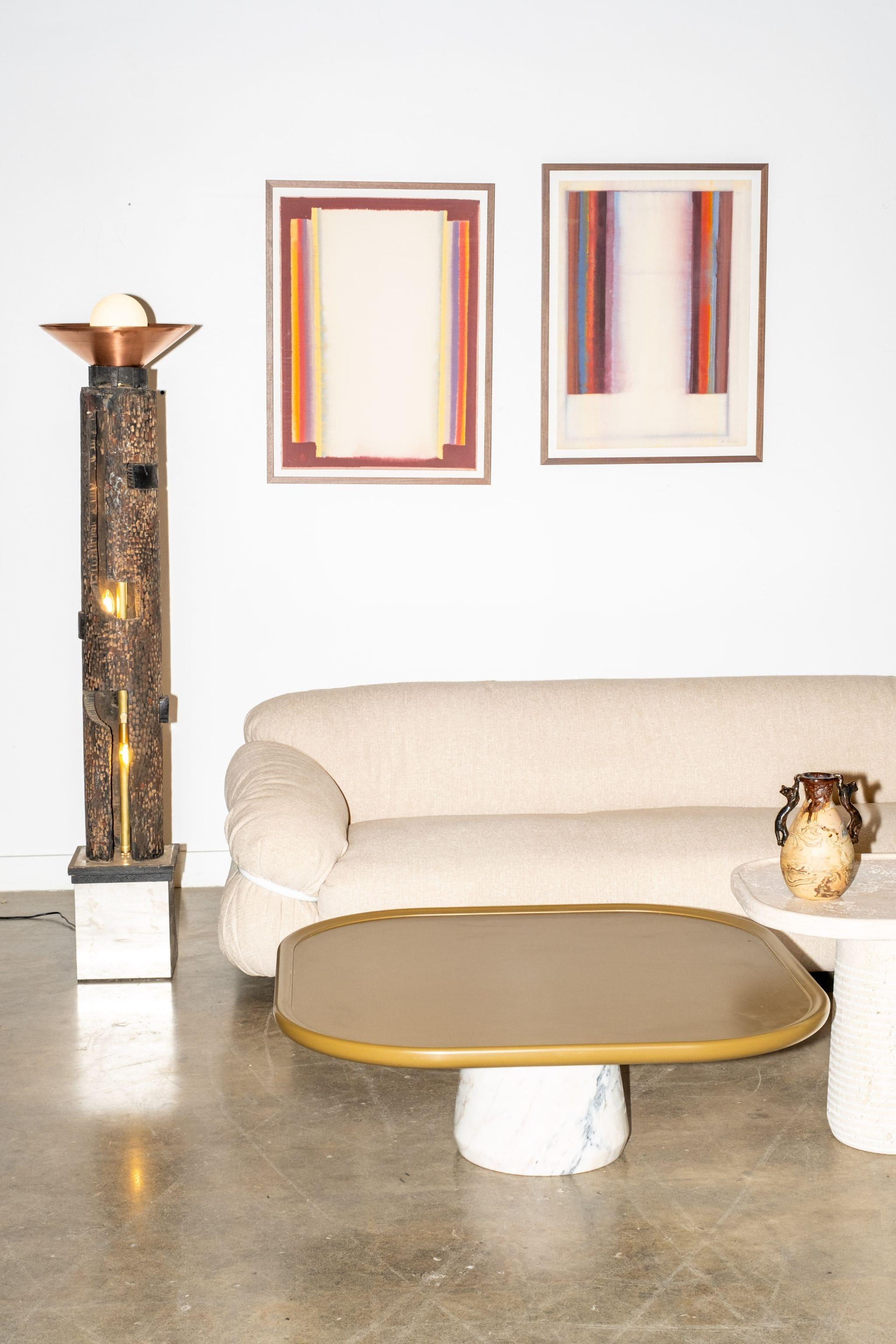 Américain Lampadaire « Labyrinthe » sculptural de Bronka Stern en vente