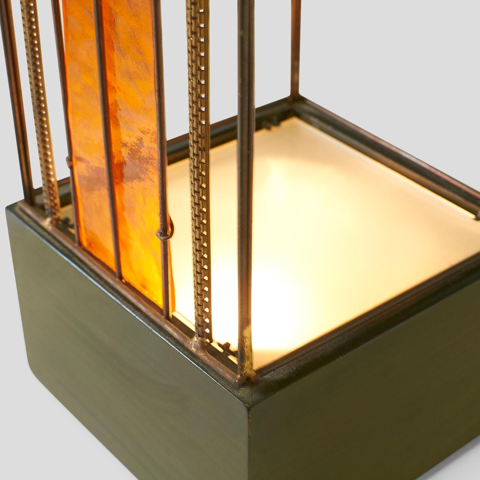 Hand-Crafted Sculptural Lamp by Curtis Jere