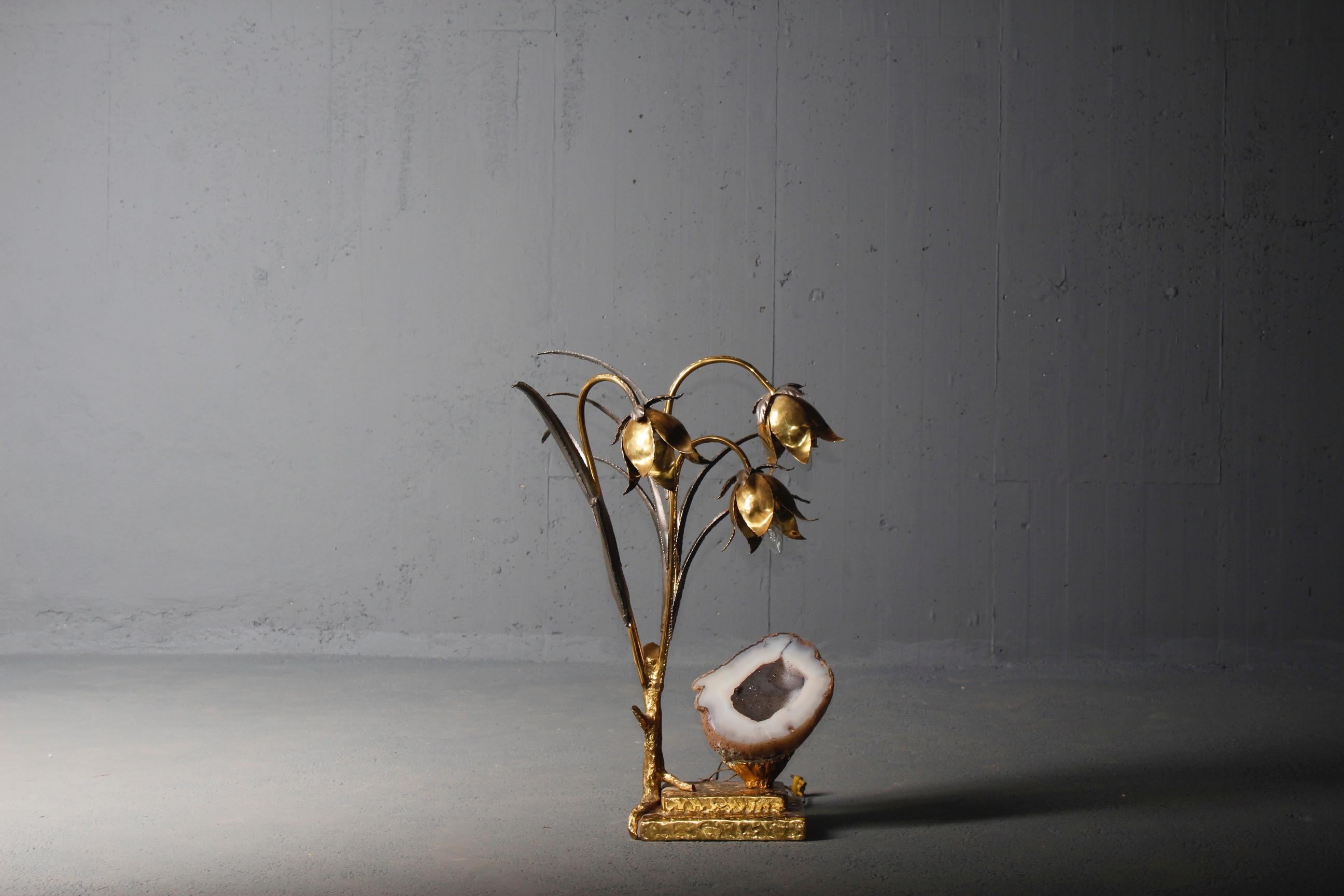 French Sculptural Lamp by Jacques Duval Brasseur