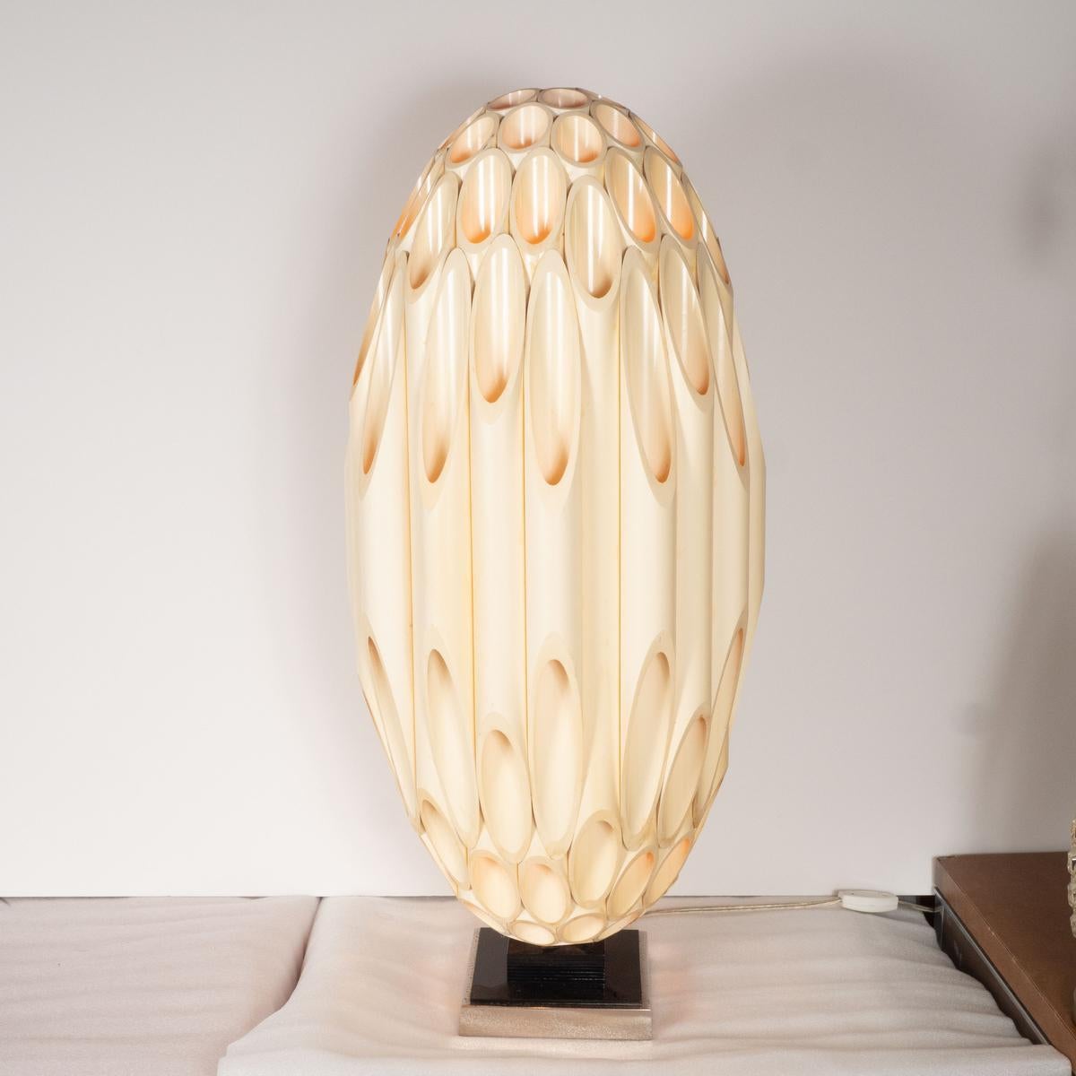 Skulpturale Lampe von Rougier (Moderne der Mitte des Jahrhunderts) im Angebot