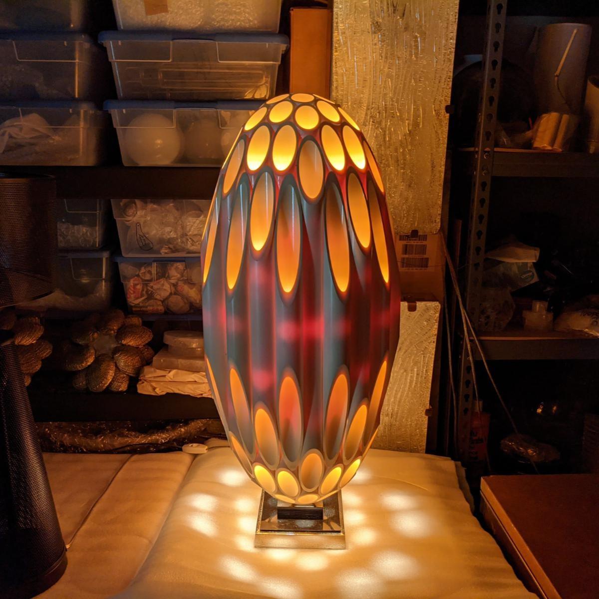 Sculptural Lamp by Rougier In Good Condition For Sale In Tarrytown, NY