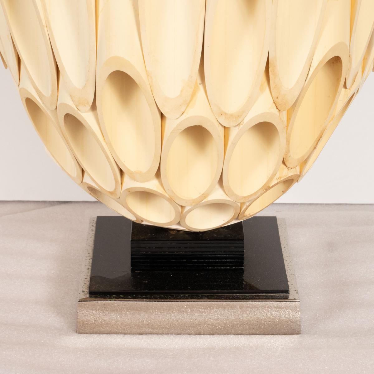 PVC Sculptural Lamp by Rougier For Sale