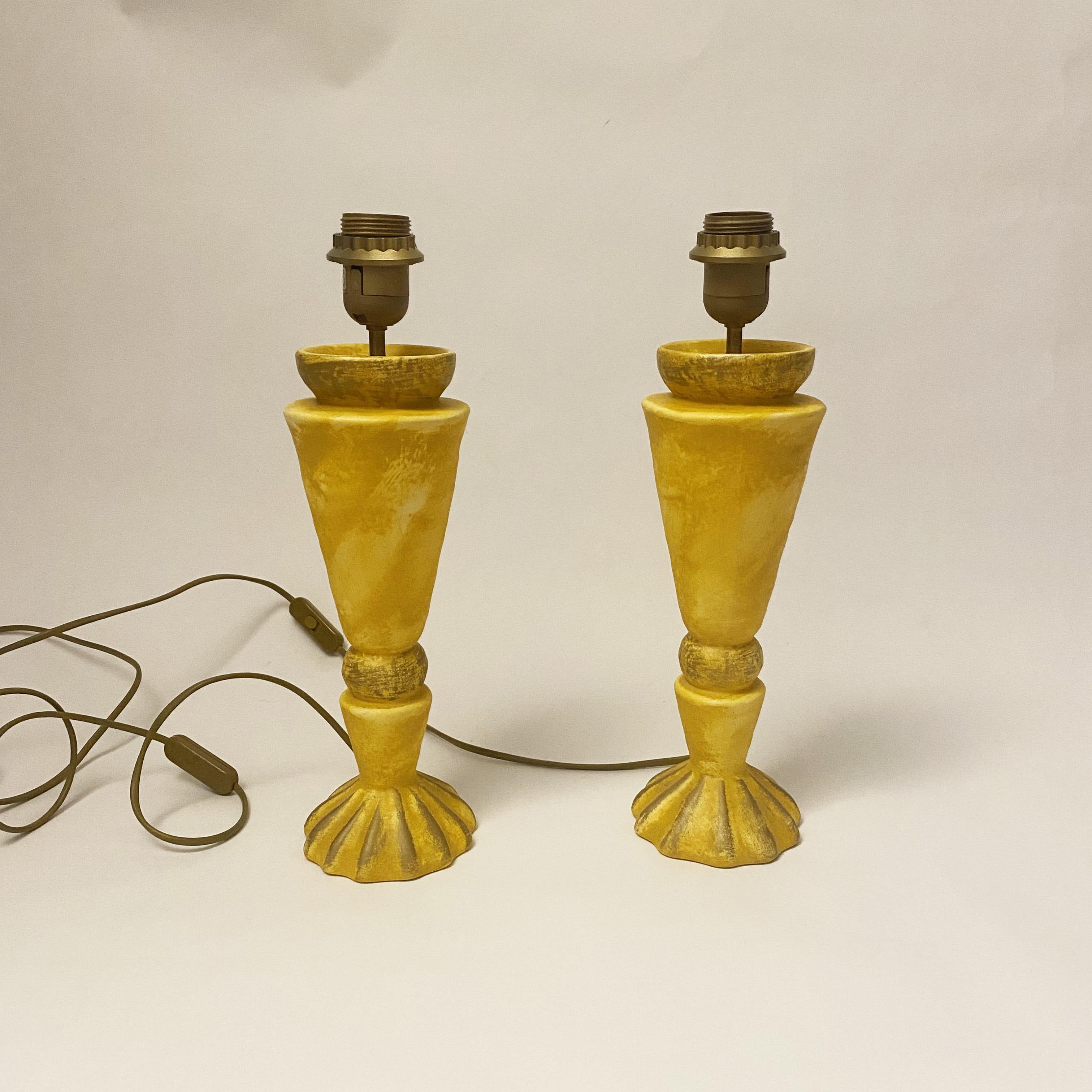 Sculptural Lamps by Pierre Casenove for Lunéville, 'No Fondica', France, 1990s In Good Condition For Sale In Lille, FR