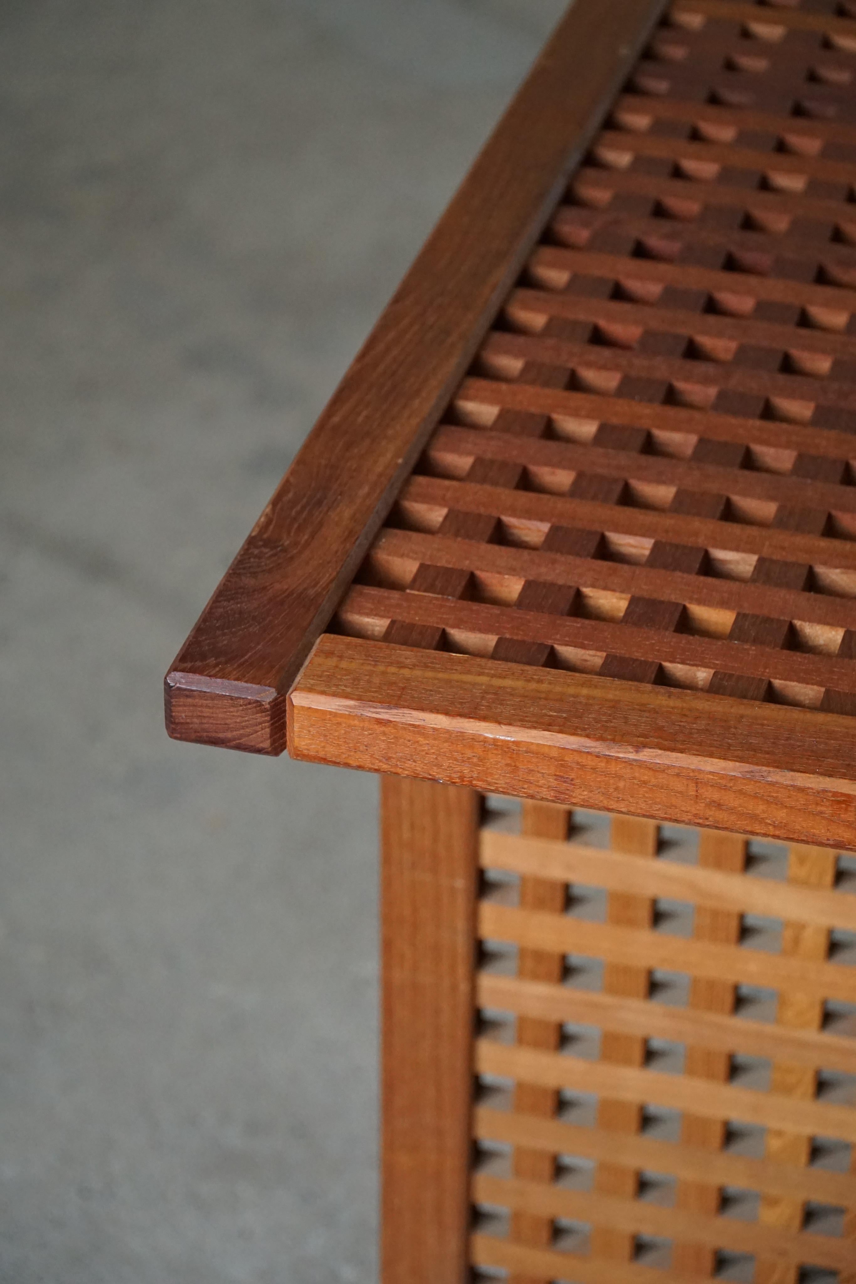 Sculptural Large Desk / Office Table in Teak, Danish Modern Design, 1990s 5