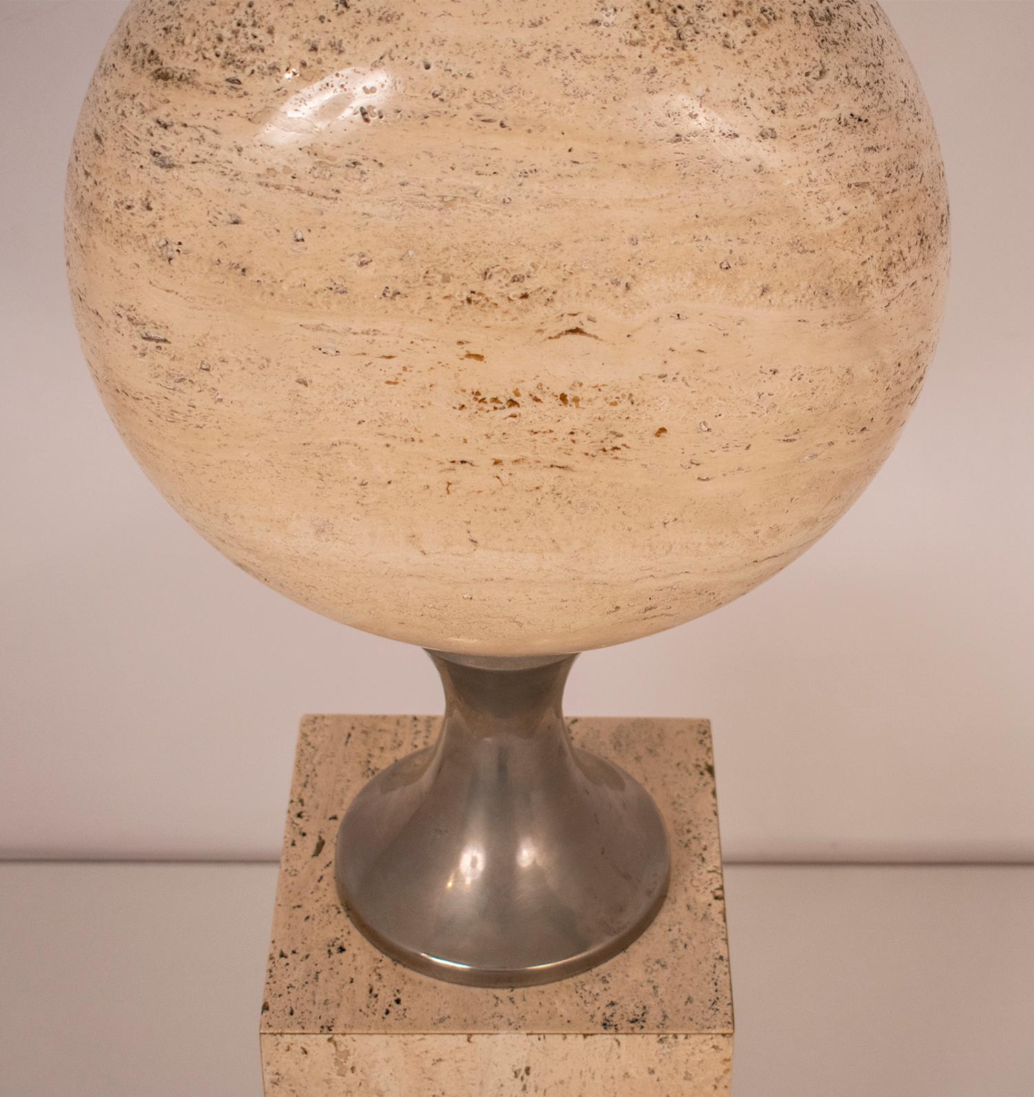 French Sculptural Large Lamp by Philippe Barbier for Maison Barbier, 1970s