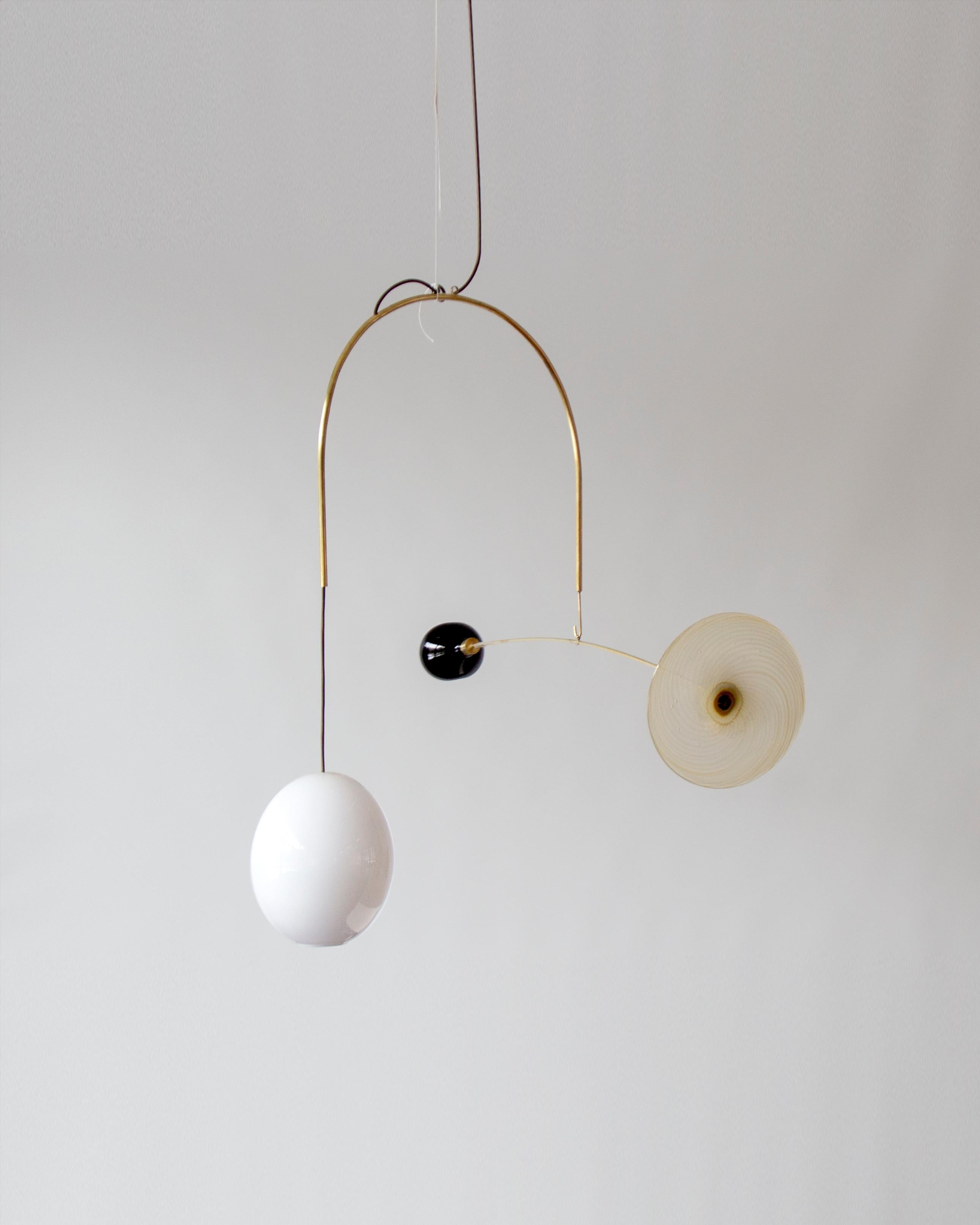 Brass Sculptural Light No. 65 by Milla Vaahtera For Sale