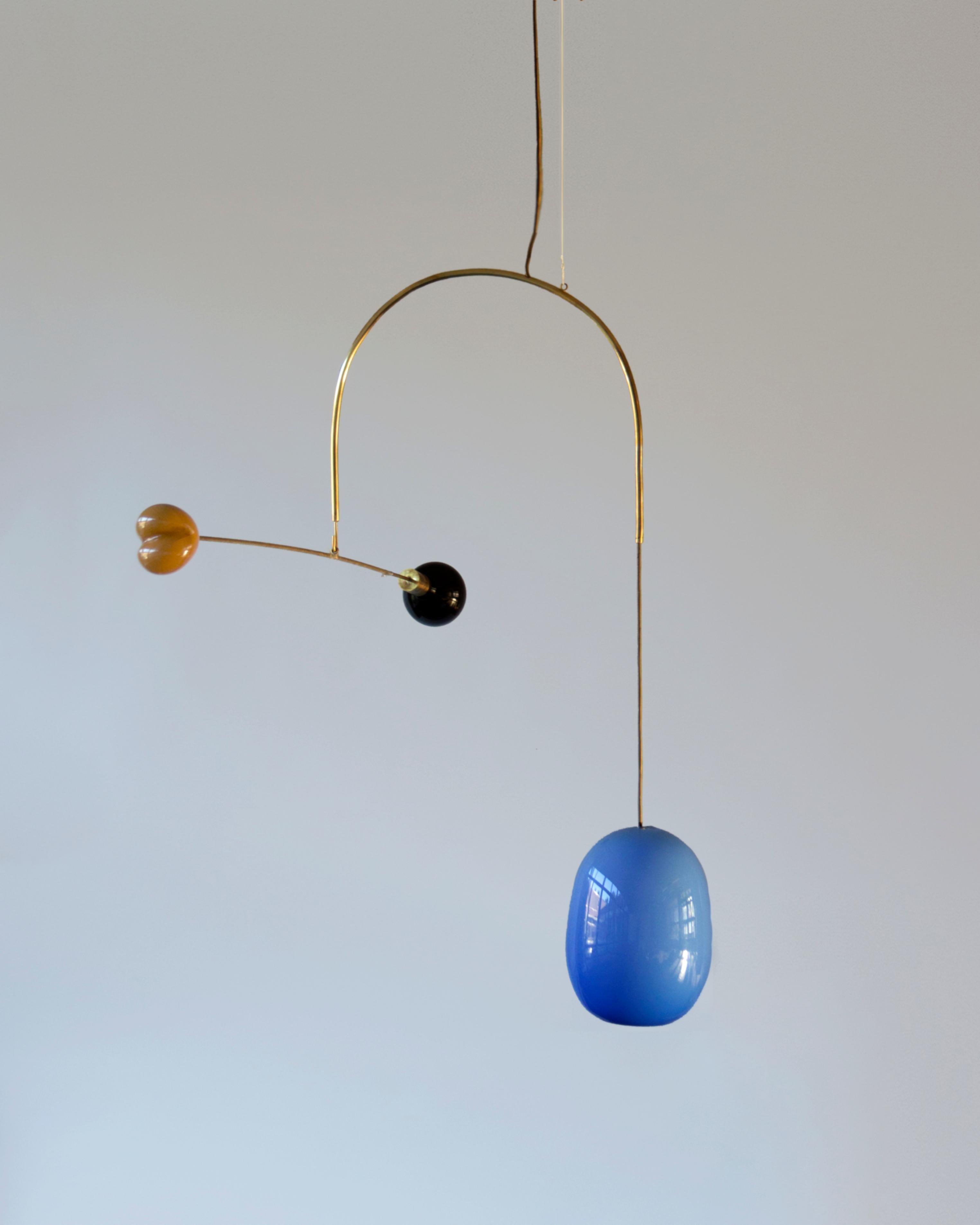 Blown Glass Sculptural Light No. 72 by Milla Vaahtera For Sale