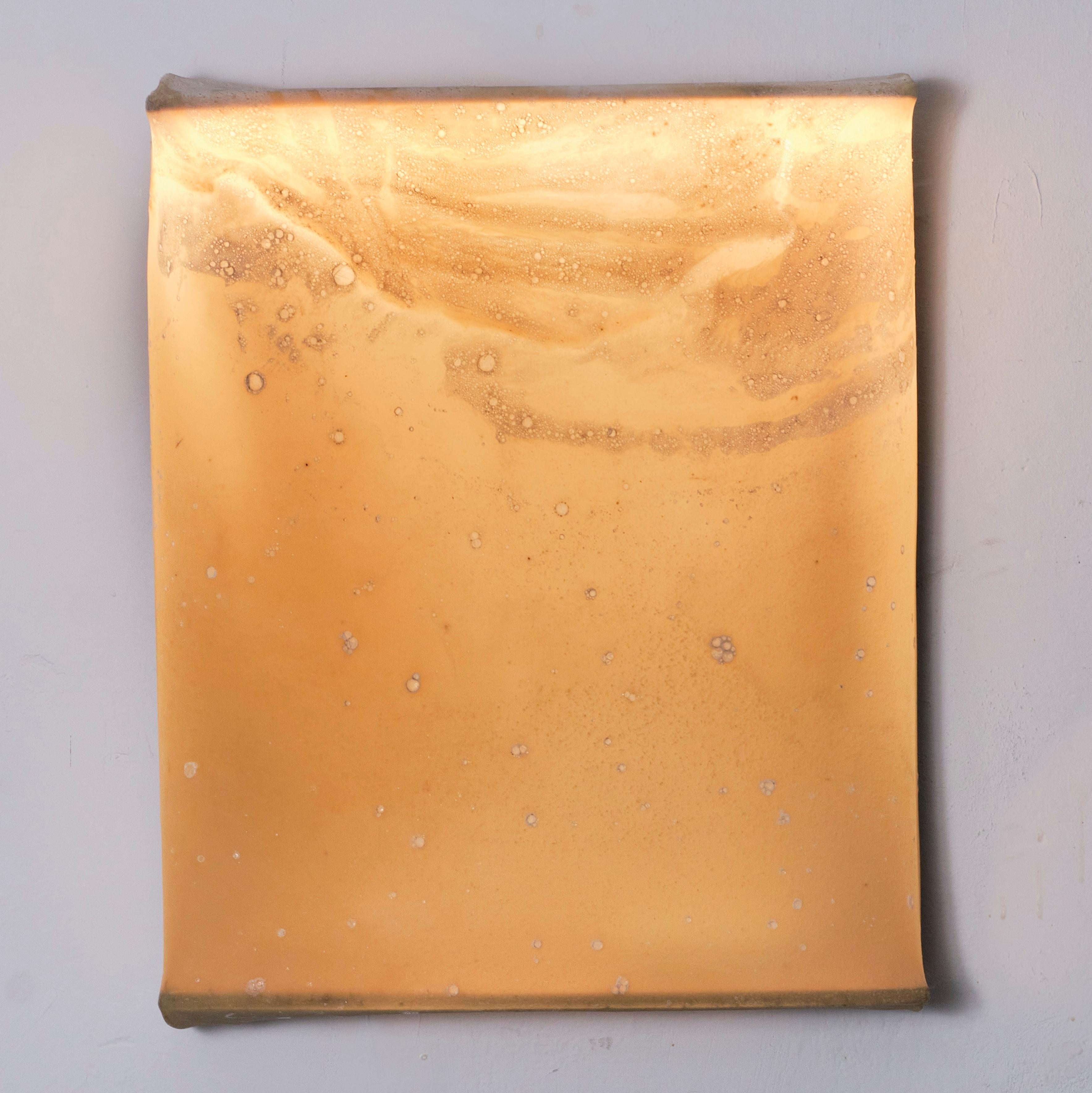 Sculptural Light Object in Oak & Bio-Textile Canvas by Natural Material Studio
Dimensions: D 10 x W 50 x H 60 cm. 
Materials: Oak framing, bio-textile canvas, and LED light.

All our lamps can be wired according to each country. If sold to the USA