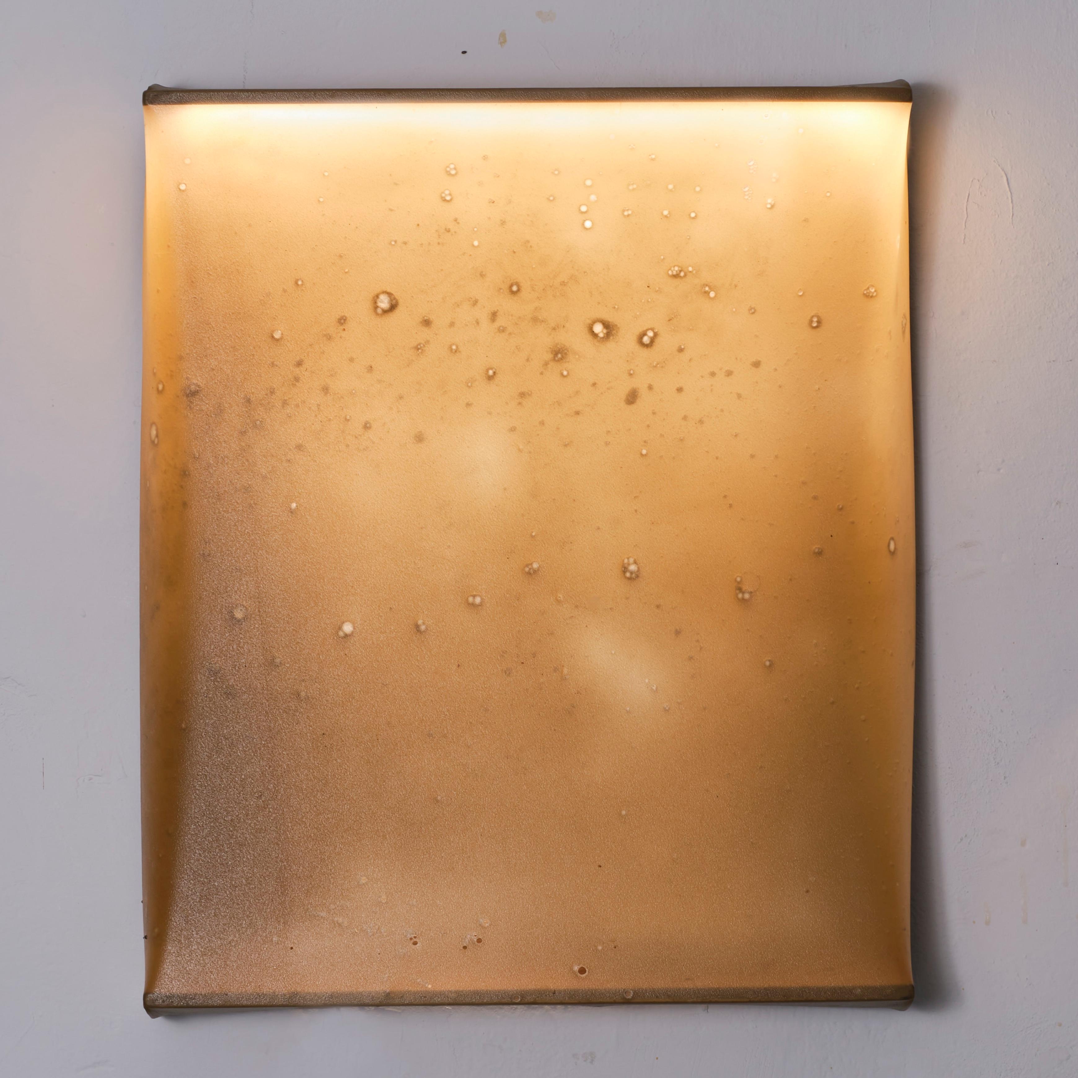 Sculptural Light Object in Oak & Bio-Textile Canvas by Natural Material Studio
Dimensions: D 10 x W 50 x H 60 cm. 
Materials: Oak framing, bio-textile canvas, and LED light.

All our lamps can be wired according to each country. If sold to the USA