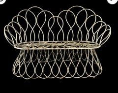Sculptural Loop settee and chairs in the Manner of Frances Elkins/Classic Modern