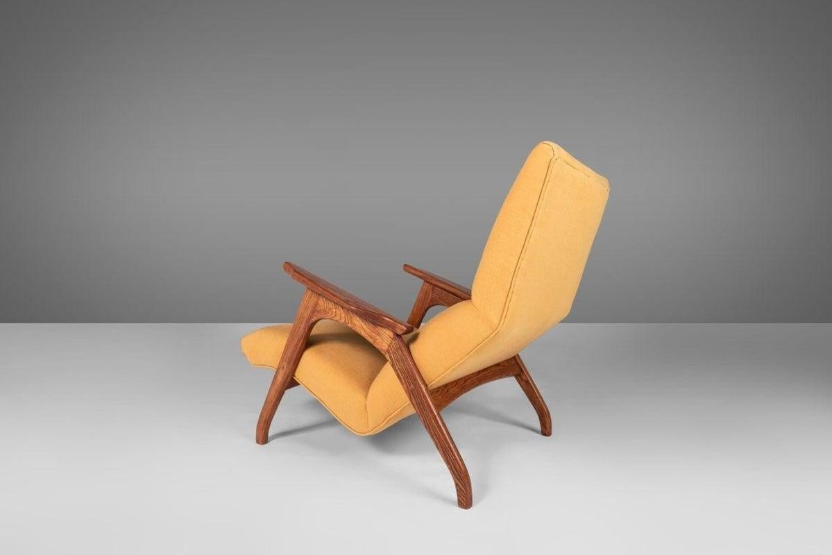 American Sculptural Lounge Chair & Ottoman After Adrian Pearsall Iconic Grasshopper, 1960 For Sale