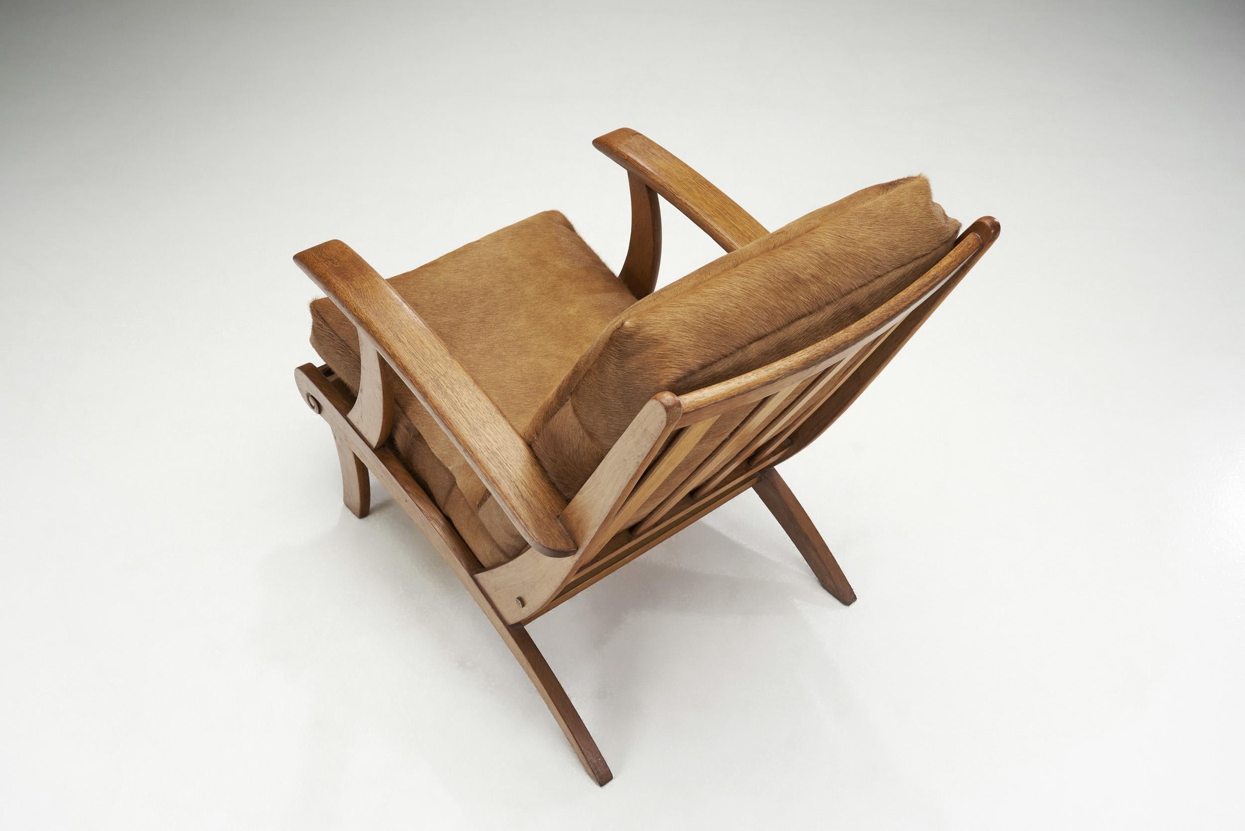 Sculptural Lounge Chair by Bas Van Pelt 'Attr.', The Netherlands, ca 1950s For Sale 4