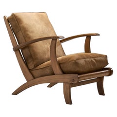 Skulpturaler Loungesessel von Bas Van Pelt 'Attr.', Niederlande, ca. 1950er Jahre