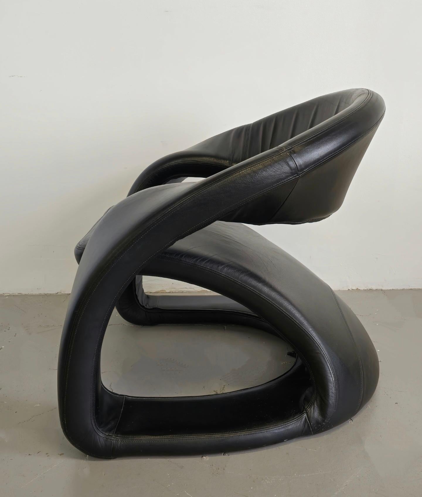 Canadian Sculptural Lounge Chair Jaymar 1980s For Sale