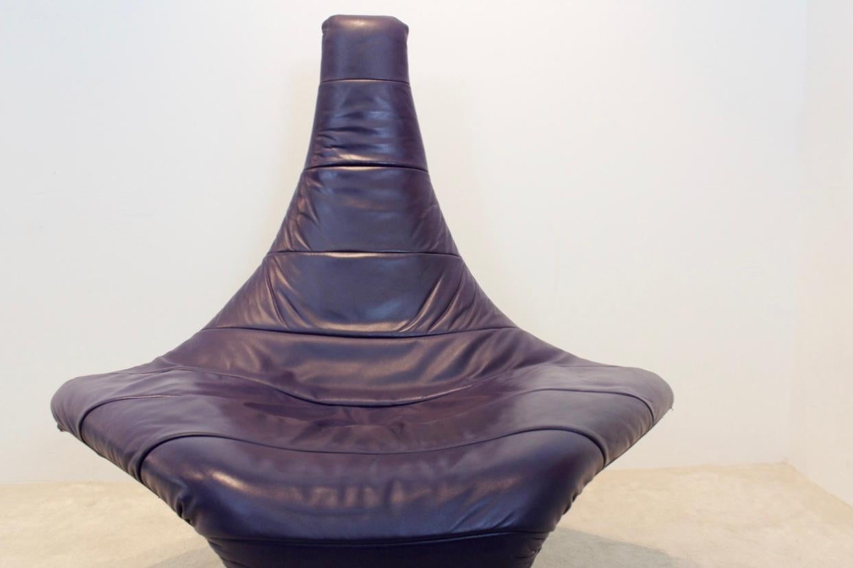Steel Sculptural Lounge Chair ‘Turner’ by Jack Crebolder for Harvink, 1982