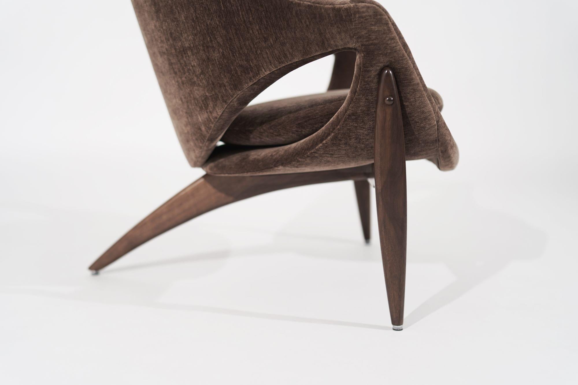 Sculptural Lounge Chairs by Luigi Tiengo for Cimon, Canada, C. 1960s 1