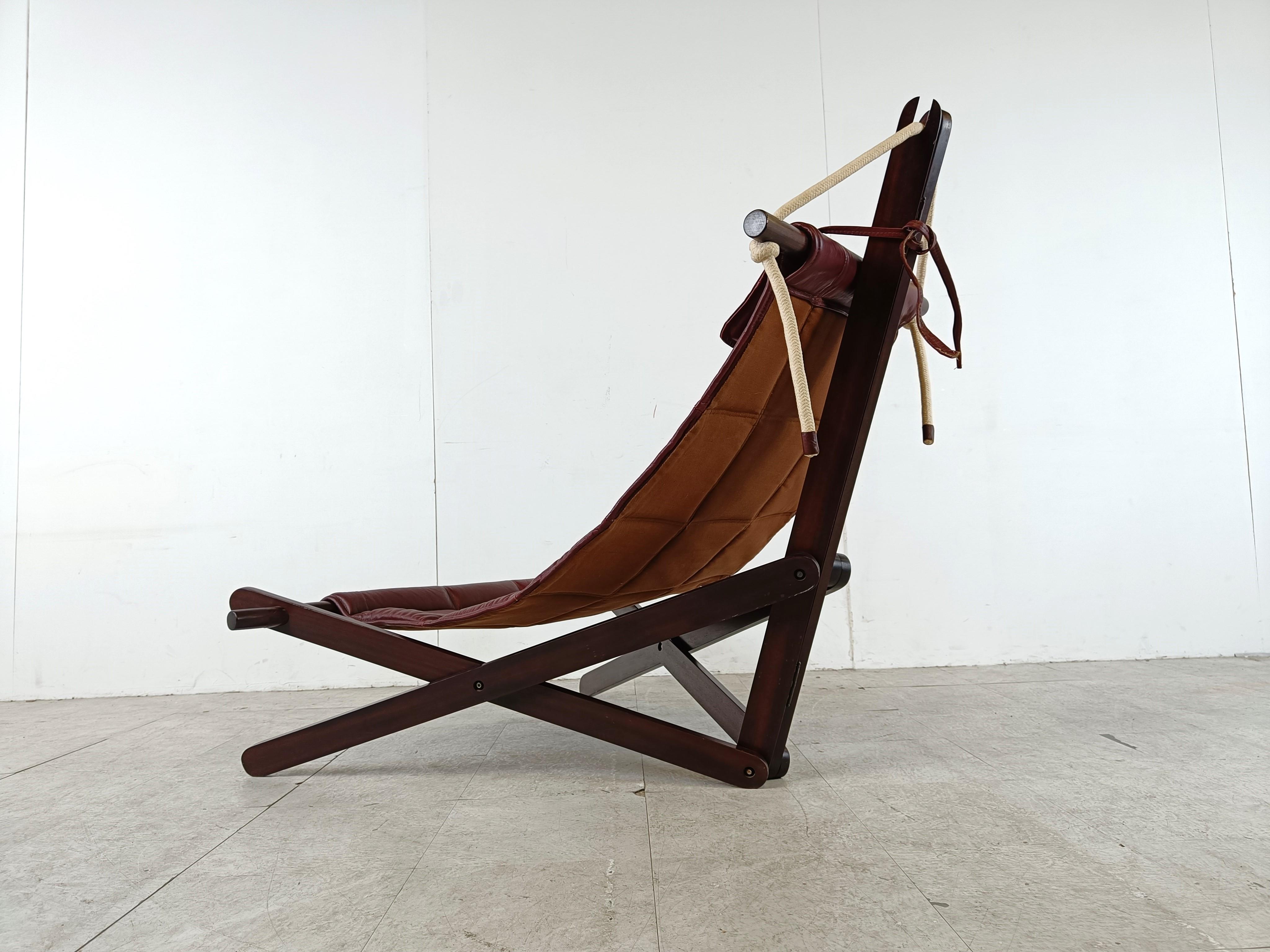 Skulpturaler Loungesessel, Dominic Michaelis „Segelstuhl“ für Moveis Corazza  im Angebot 3