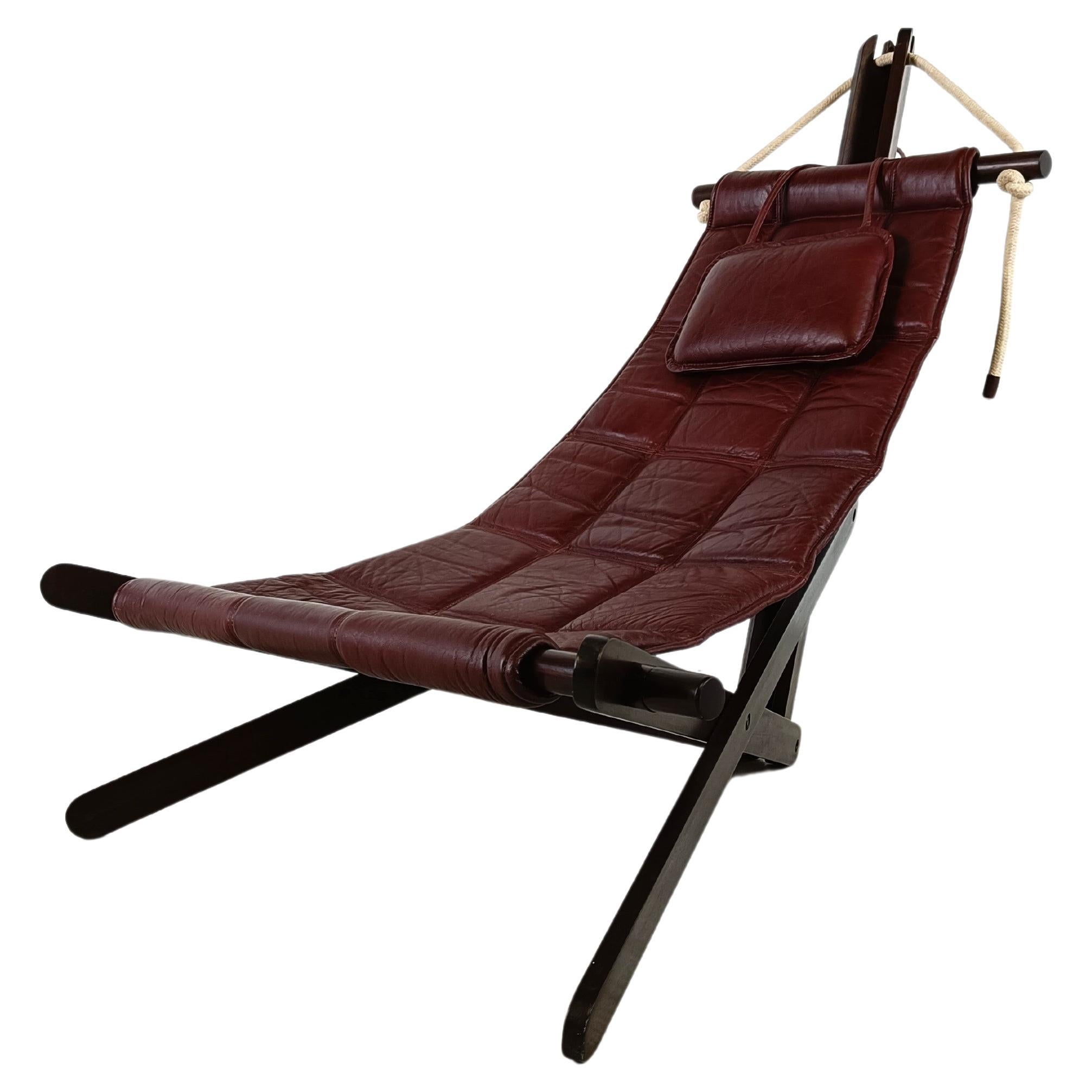 Sculptural Lounge Sling, Dominic Michaelis "Sail Chair" for Moveis Corazza 