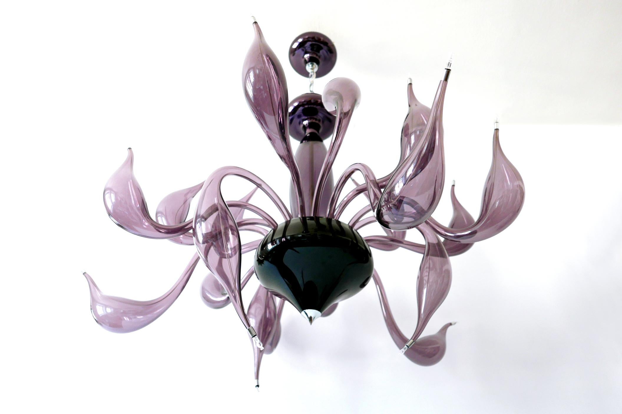 Sculptural Lu Murano Chandelier 18 Lights by Fabio Fornasier, 2004, Italy For Sale 4