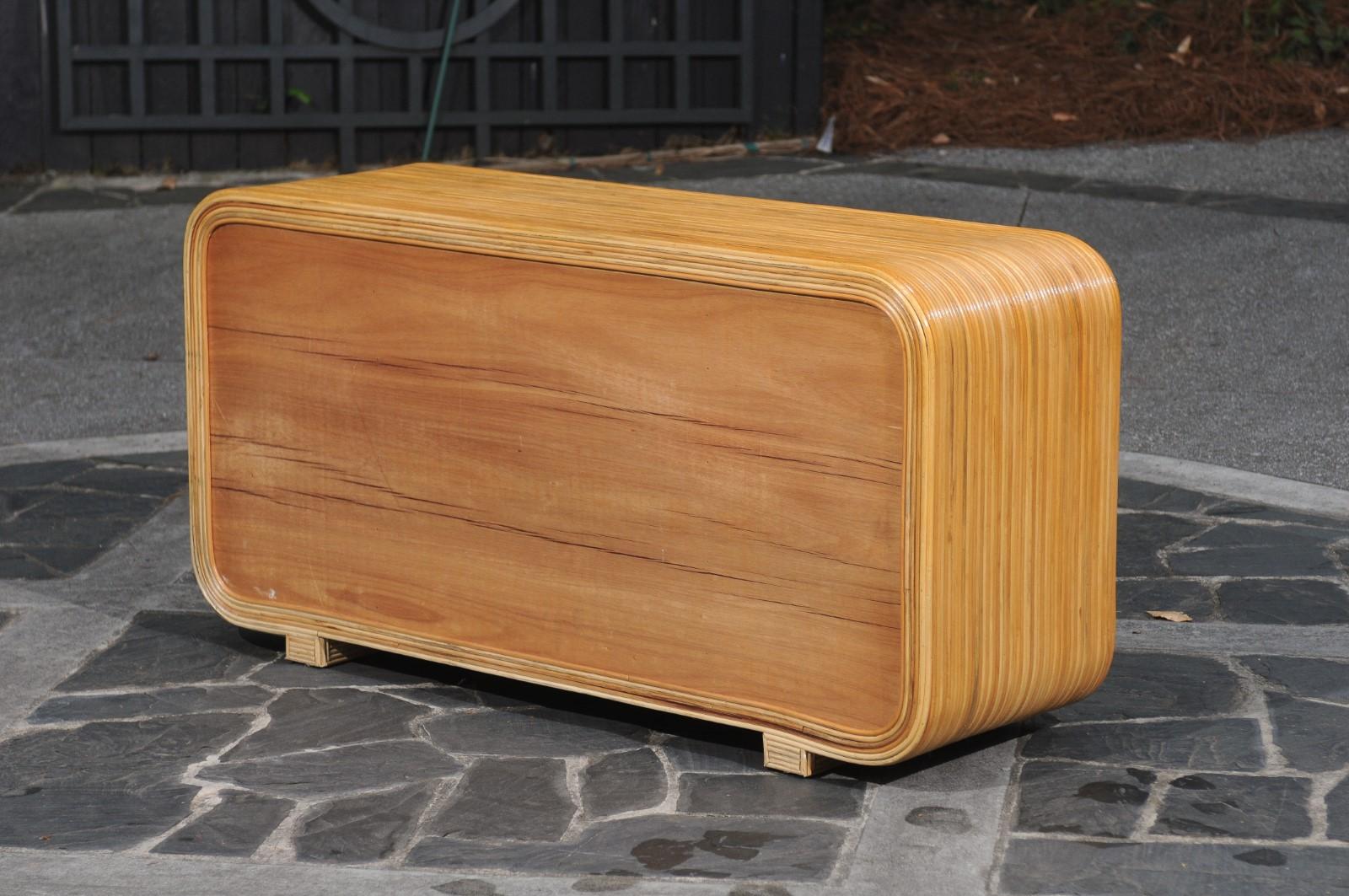 Sculptural Mahogany and Bamboo Commode by Betty Cobonpue, circa 1980 8