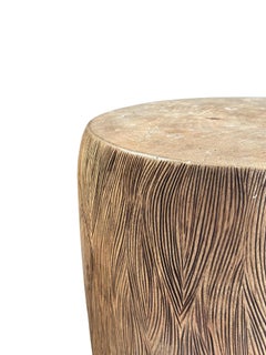 Sculptural Mango Wood Side Table, Hand-Crafted Modern Organic