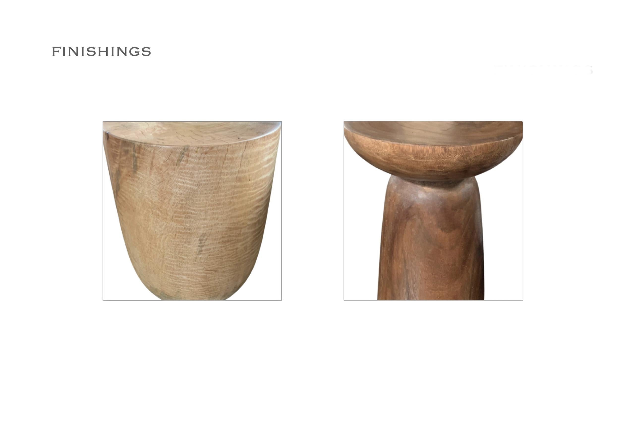 This is a custom listing for sculptural mango wood stools available in five different designs with custom sizing available. 

*This listing is a custom order rendering and the final product will differ slightly from the design images.