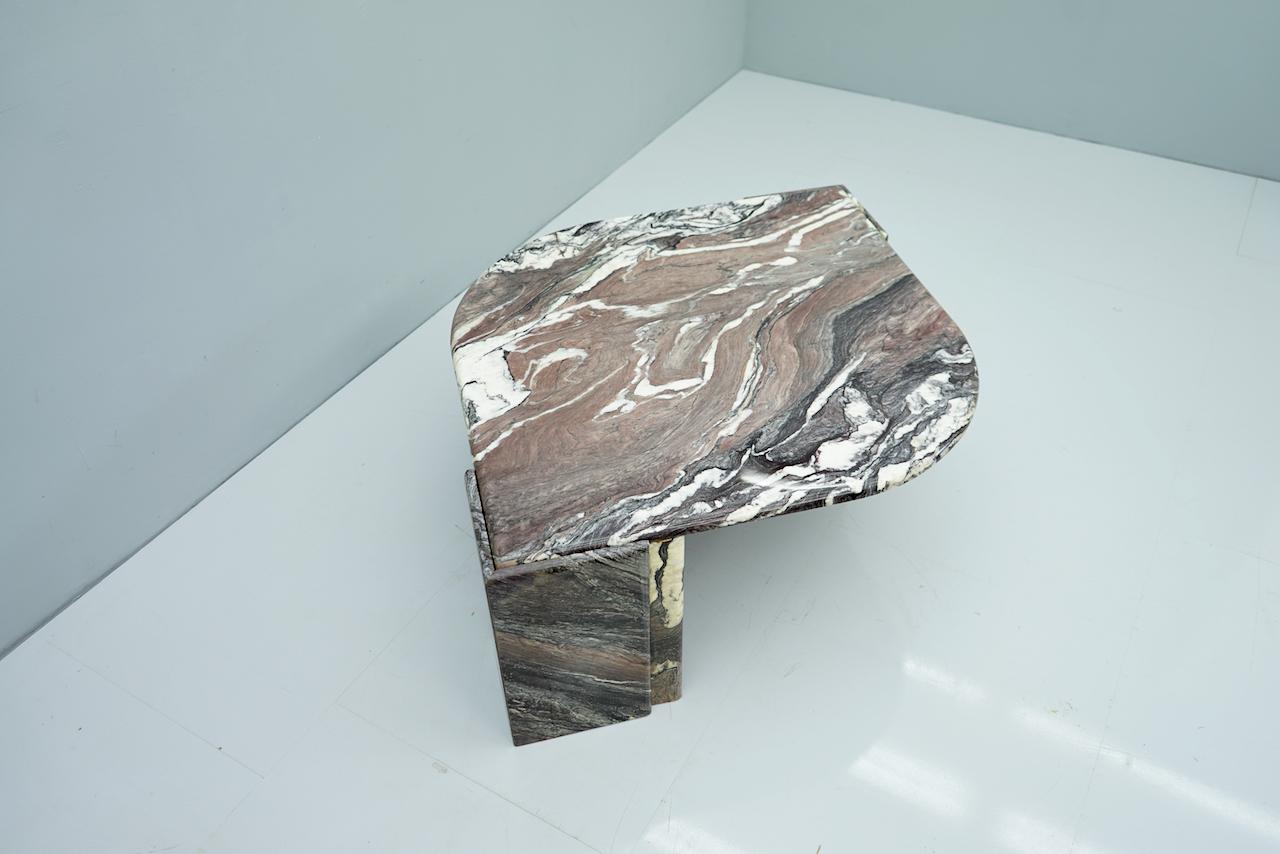 Mid-Century Modern Sculptural Marble Coffee Table, Italy, 1970s