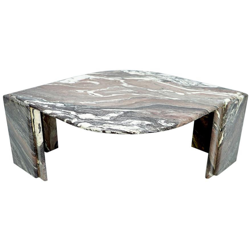 Sculptural Marble Coffee Table, Italy, 1970s
