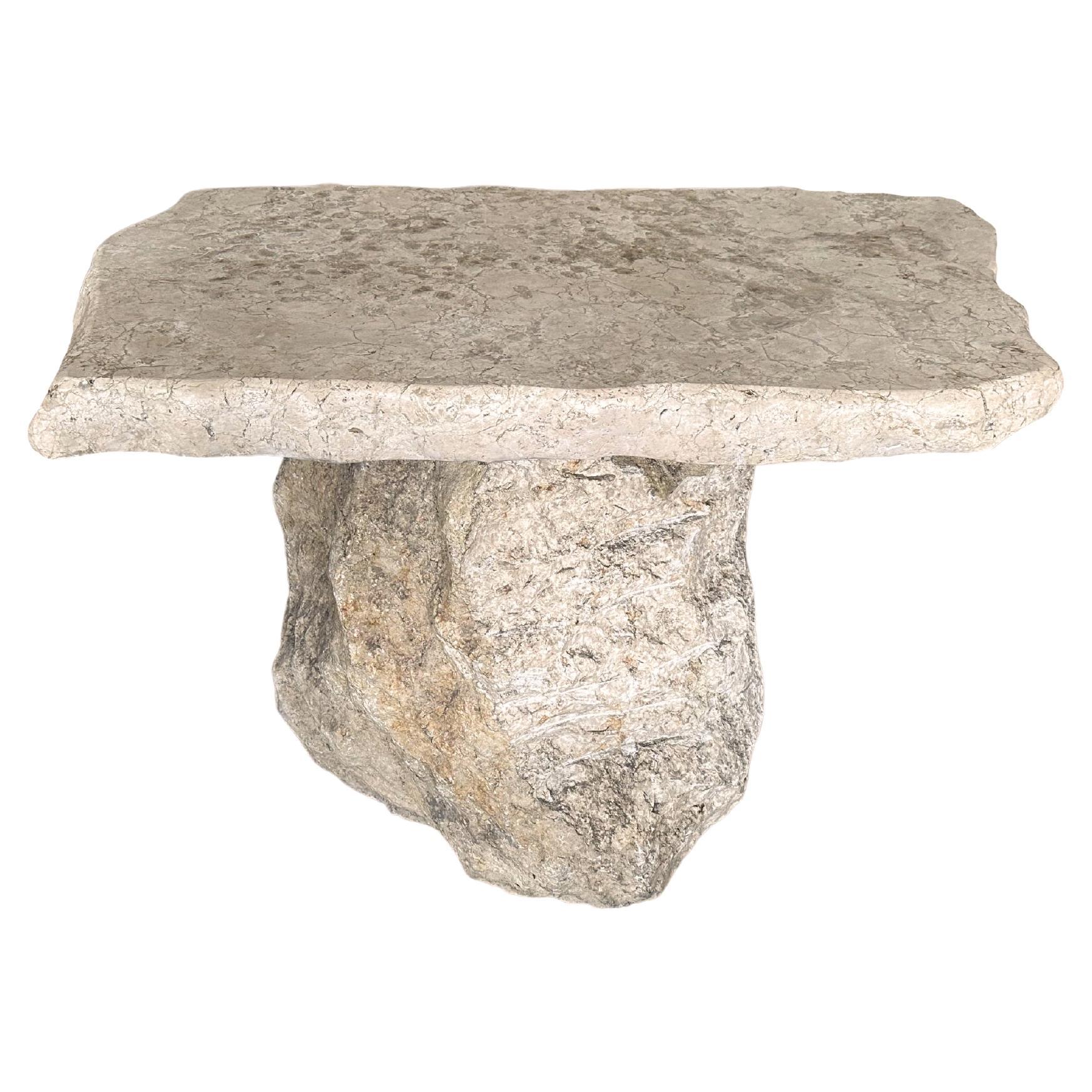 Sculptural Marble Table, Modern Organic