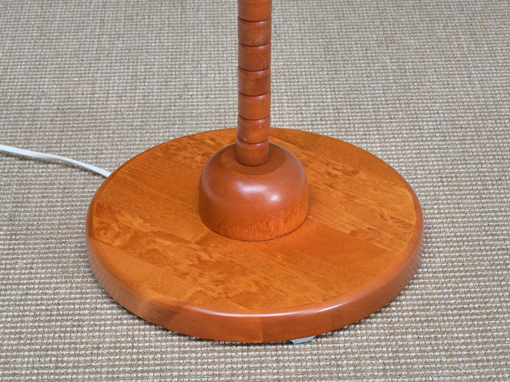 Sculptural Markslöjd Floor Lamp in Beech Wood, Sweden, 1960s 7