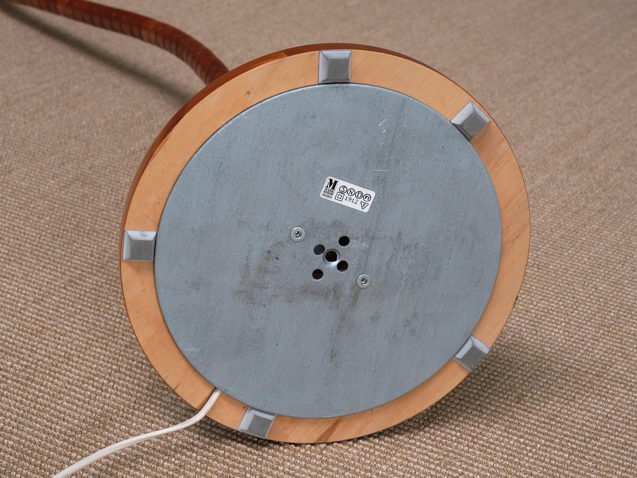 Sculptural Markslöjd Floor Lamp in Beech Wood, Sweden, 1960s 9