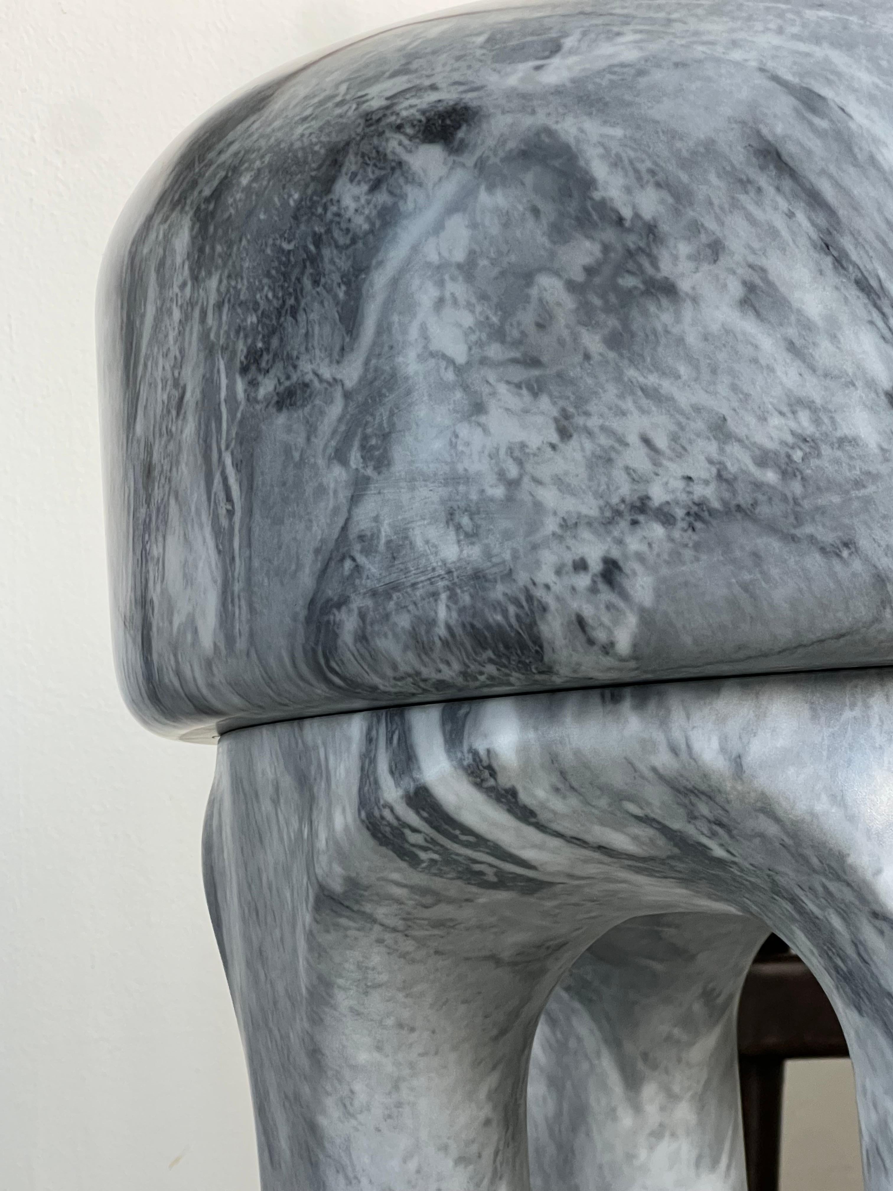 Sculptural Medusa Side table / Stool by Spinzi Milano , Collectible Design For Sale 5