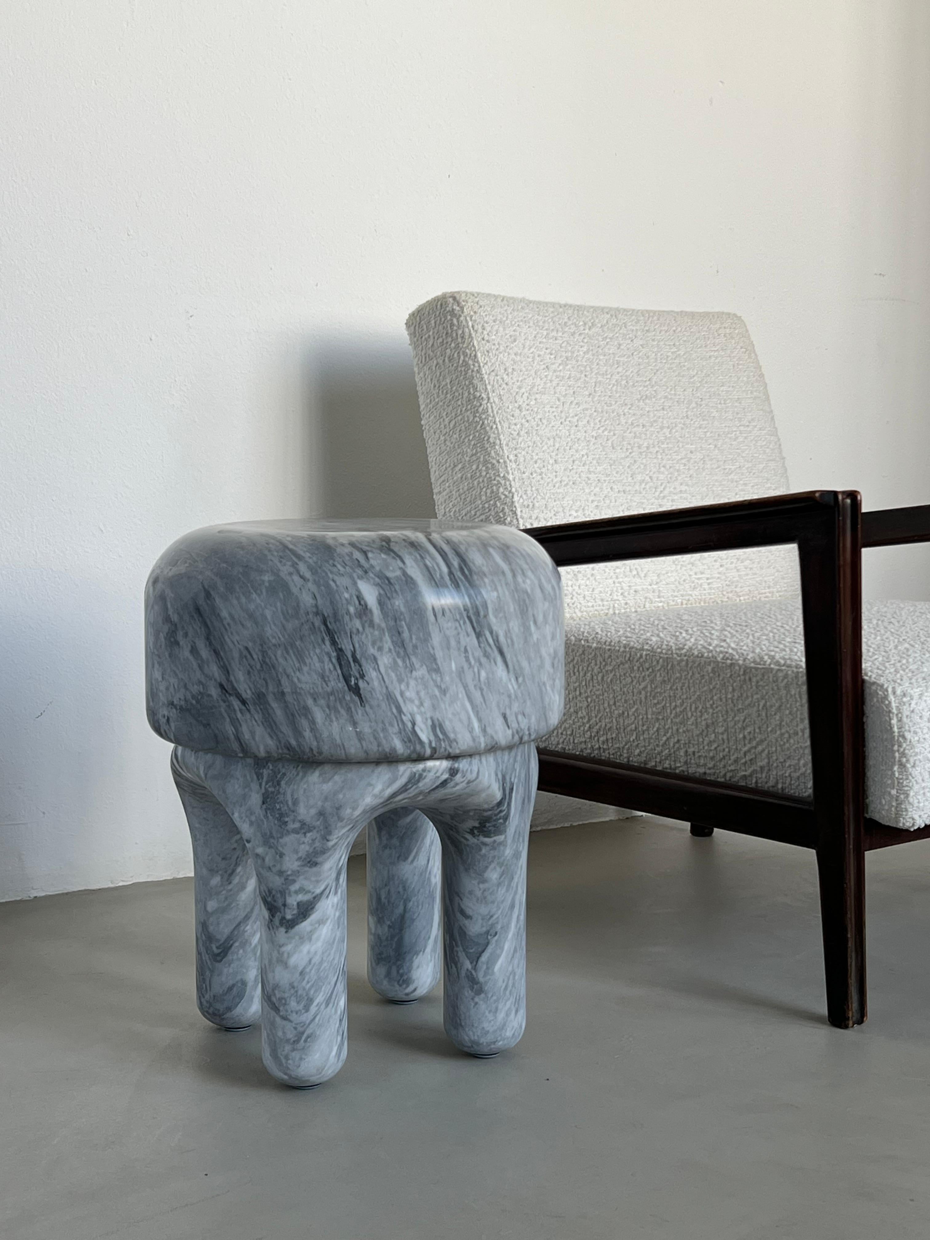 Sculptural Medusa Side table / Stool by Spinzi Milano , Collectible Design For Sale 6