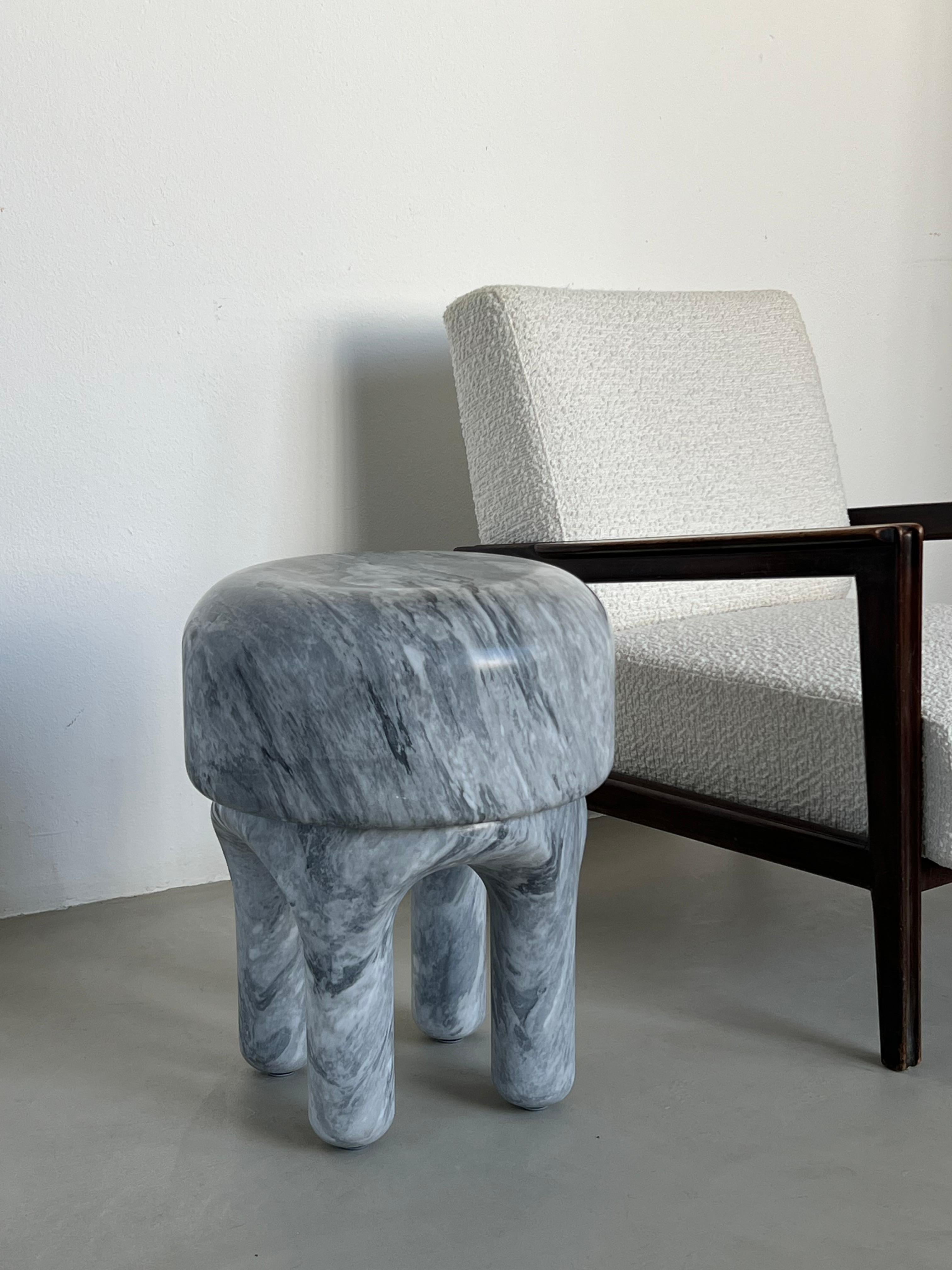 Sculptural Medusa Side table / Stool by Spinzi Milano , Collectible Design For Sale 7