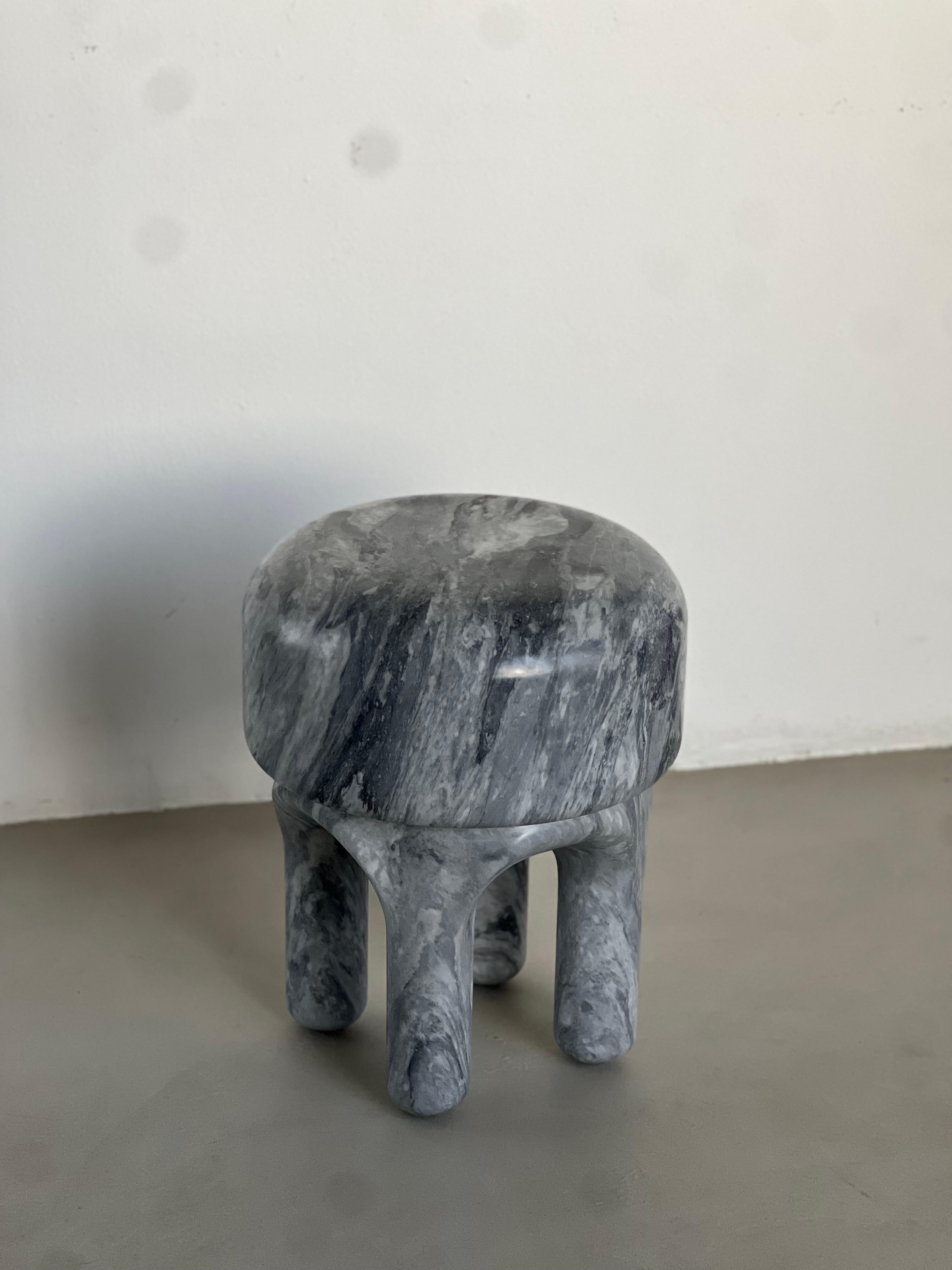 Marble Sculpture / Side table in Marble / Marble Stool - Made in Italy 

Past, present and future come together in this sculptural piece by Spinzi. Why you may ask? Because Medusa is shaped after a dream had by designer Tommaso Spinzi right after
