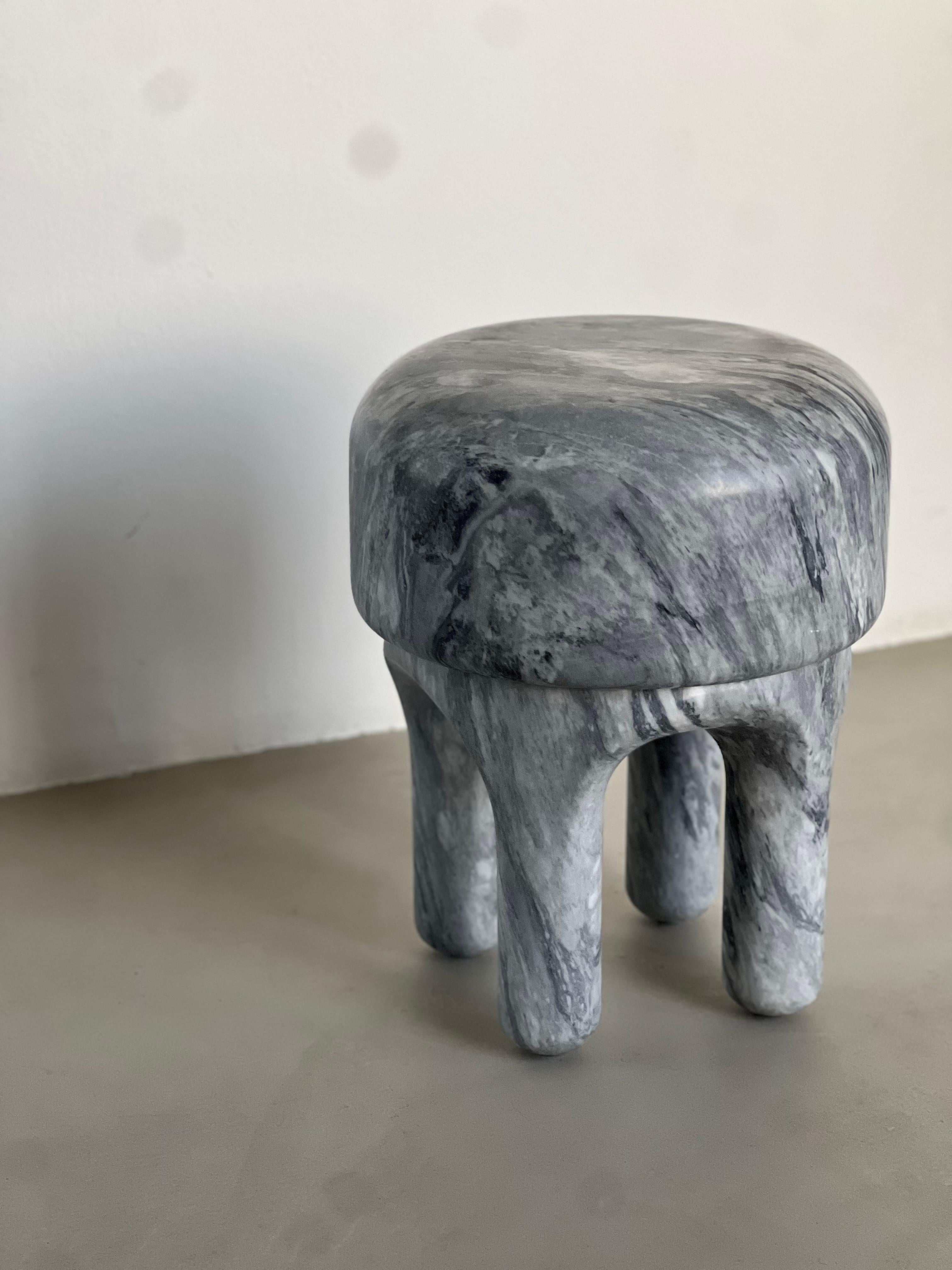 Modern Sculptural Medusa Side table / Stool by Spinzi Milano , Collectible Design For Sale