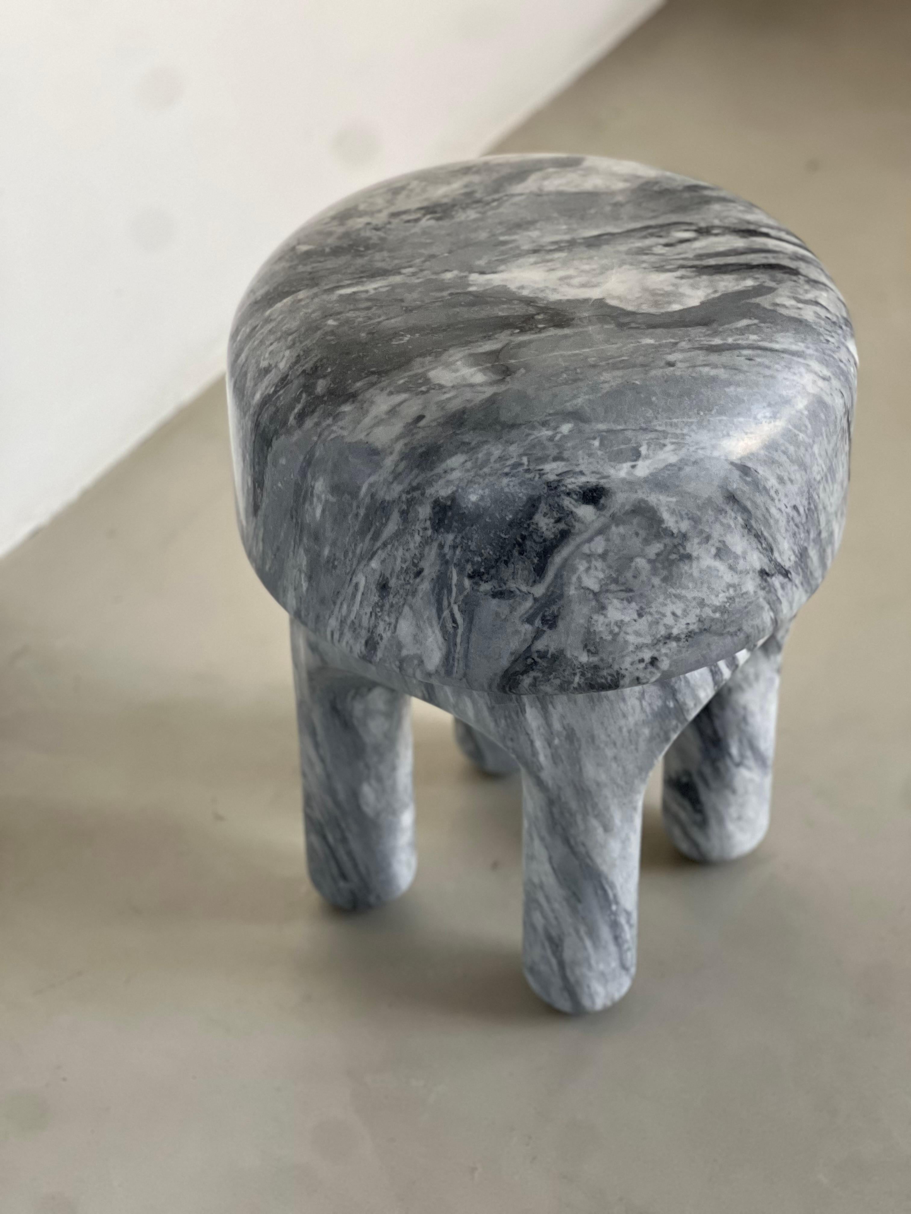 Italian Sculptural Medusa Side table / Stool by Spinzi Milano , Collectible Design For Sale