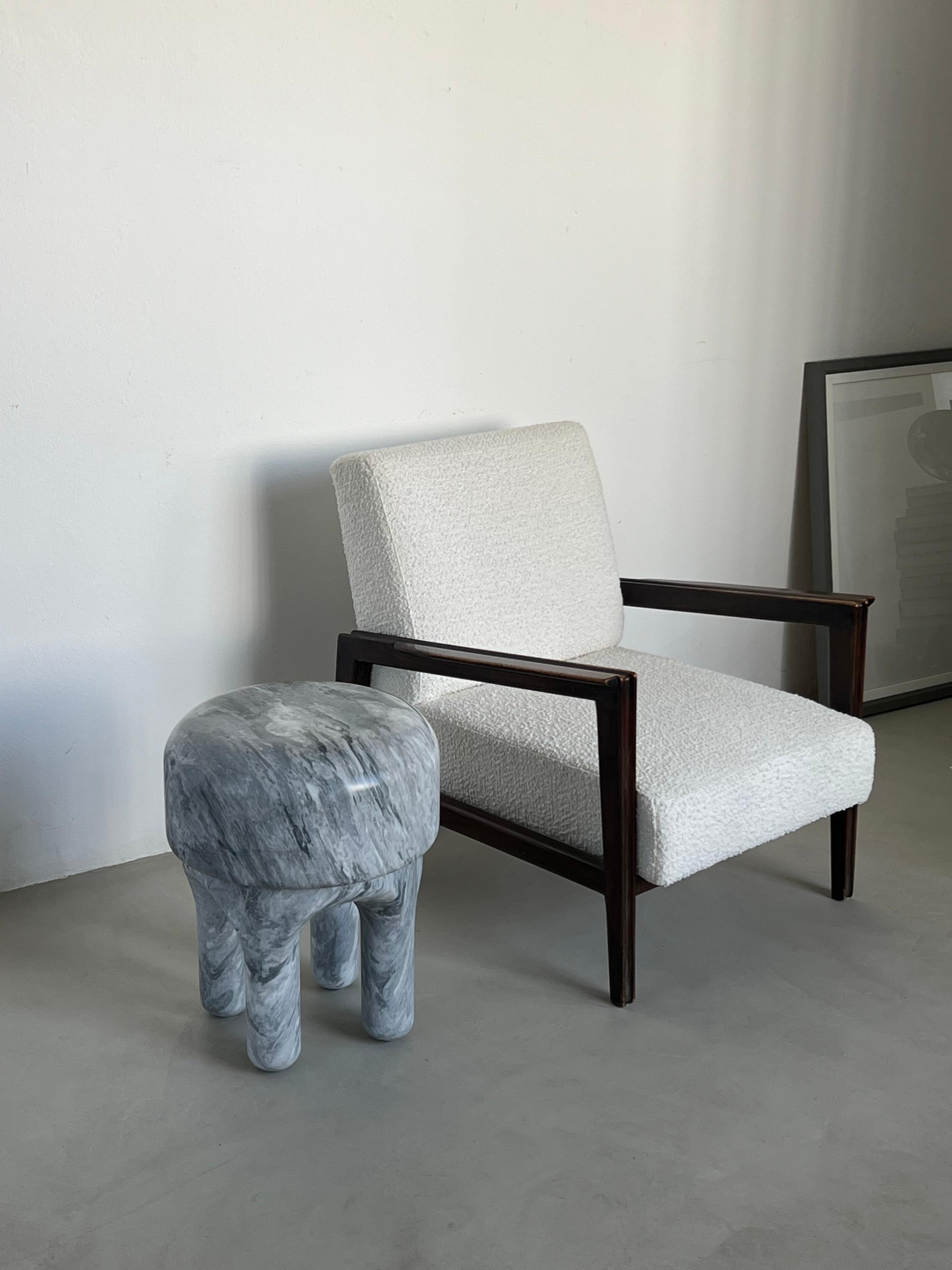 Contemporary Sculptural Medusa Side table / Stool by Spinzi Milano , Collectible Design For Sale