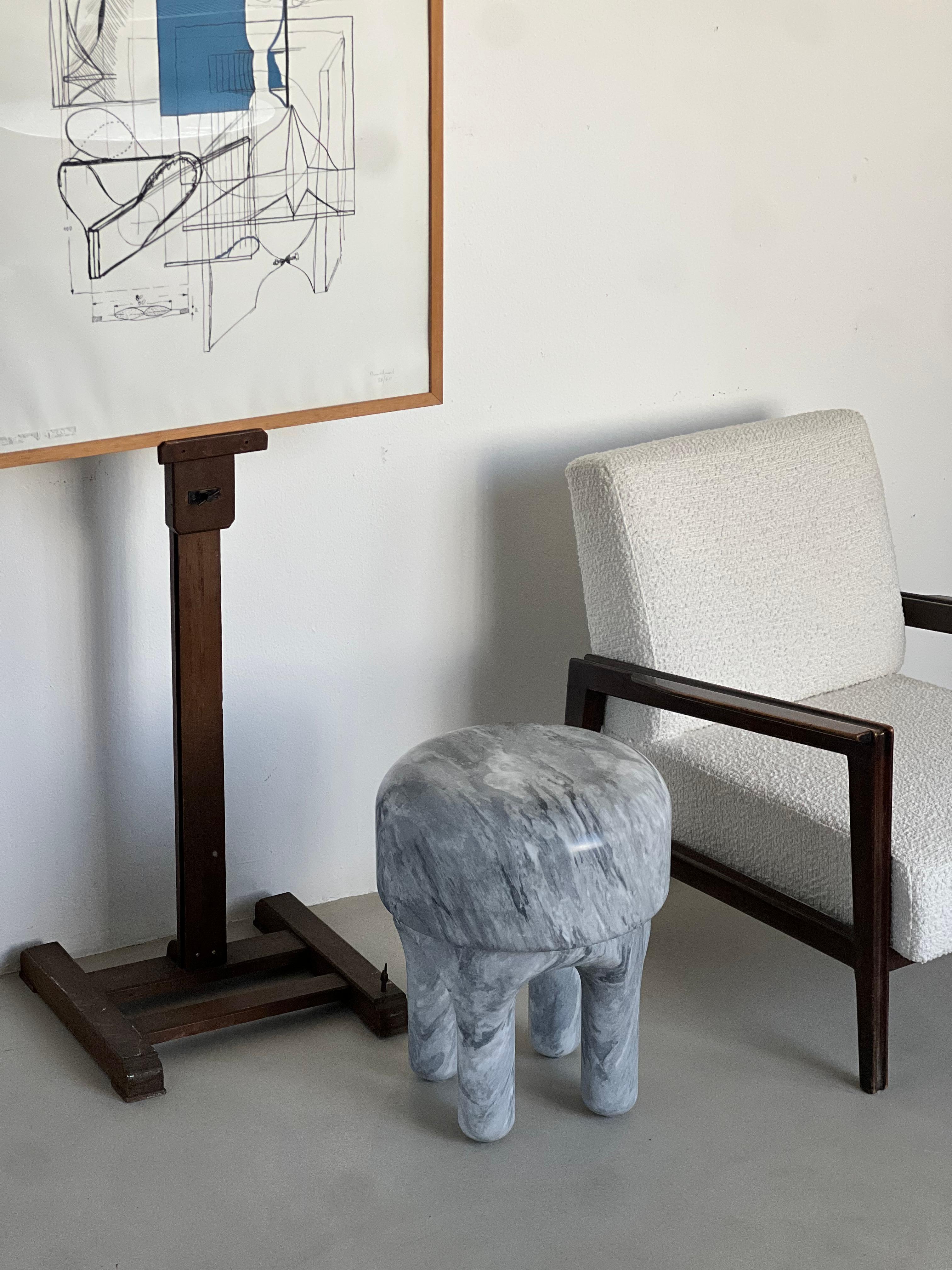 Sculptural Medusa Side table / Stool by Spinzi Milano , Collectible Design For Sale 2