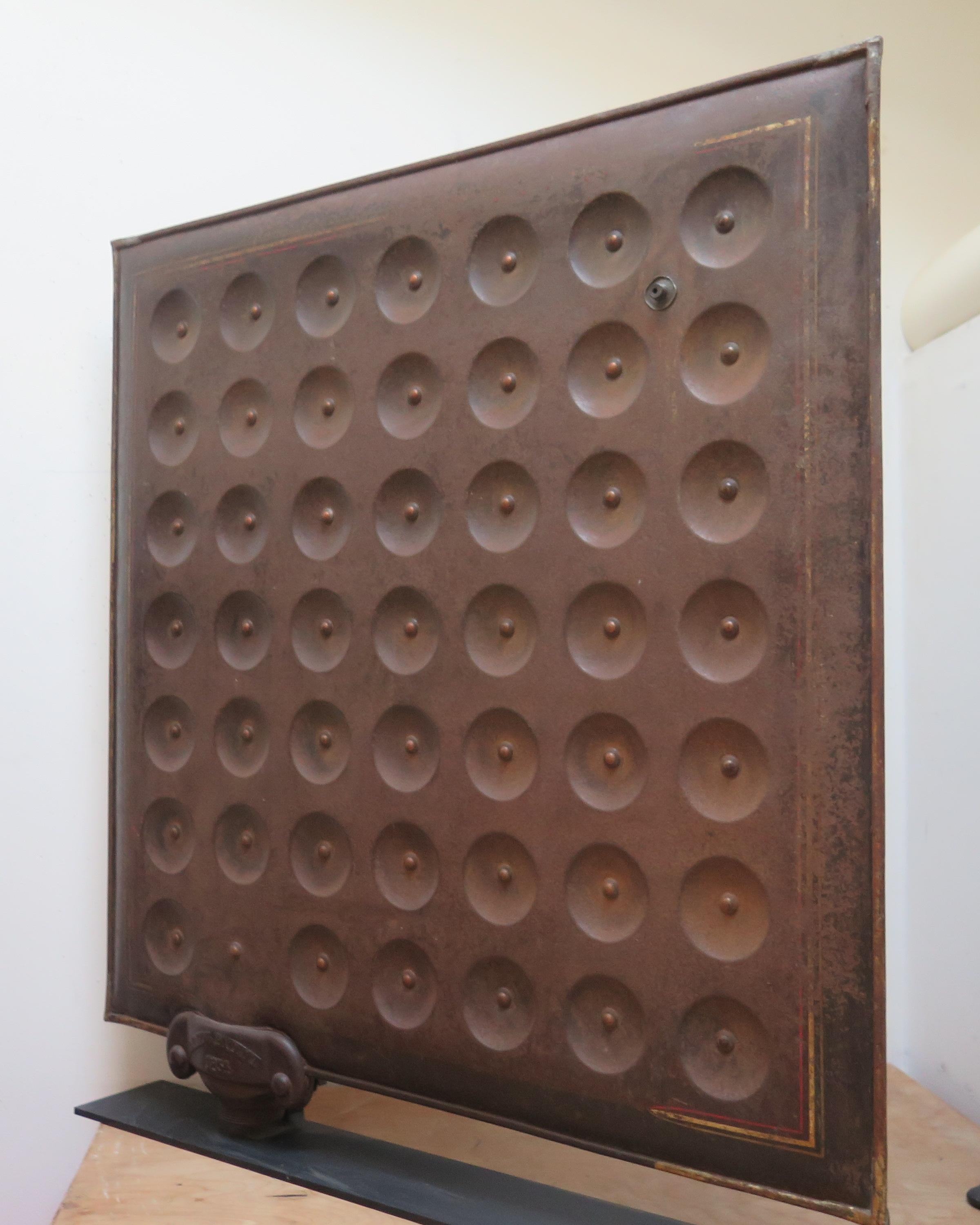 Industrial Sculptural Metal Radiator Patented, 1854 For Sale