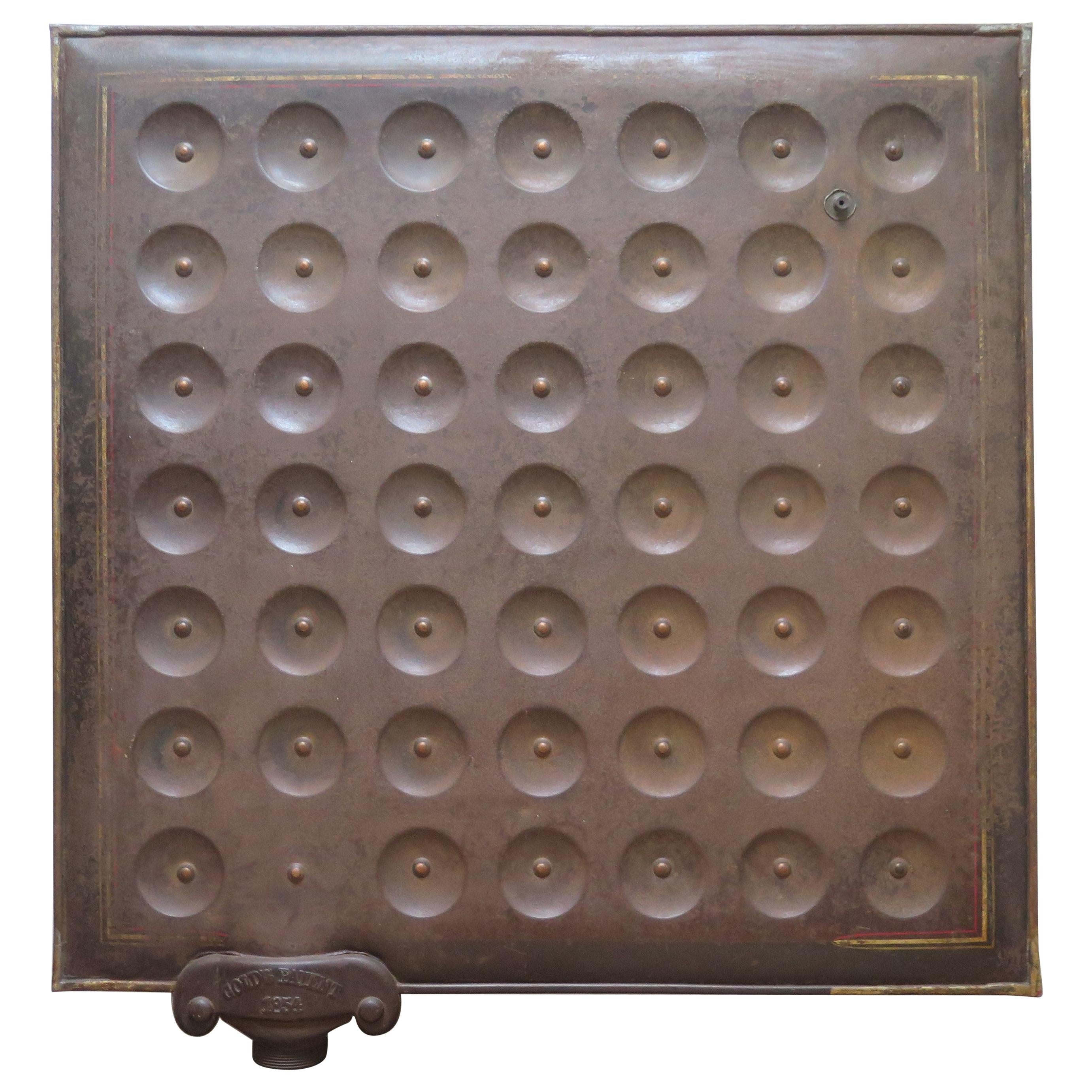 Sculptural Metal Radiator Patented, 1854 For Sale