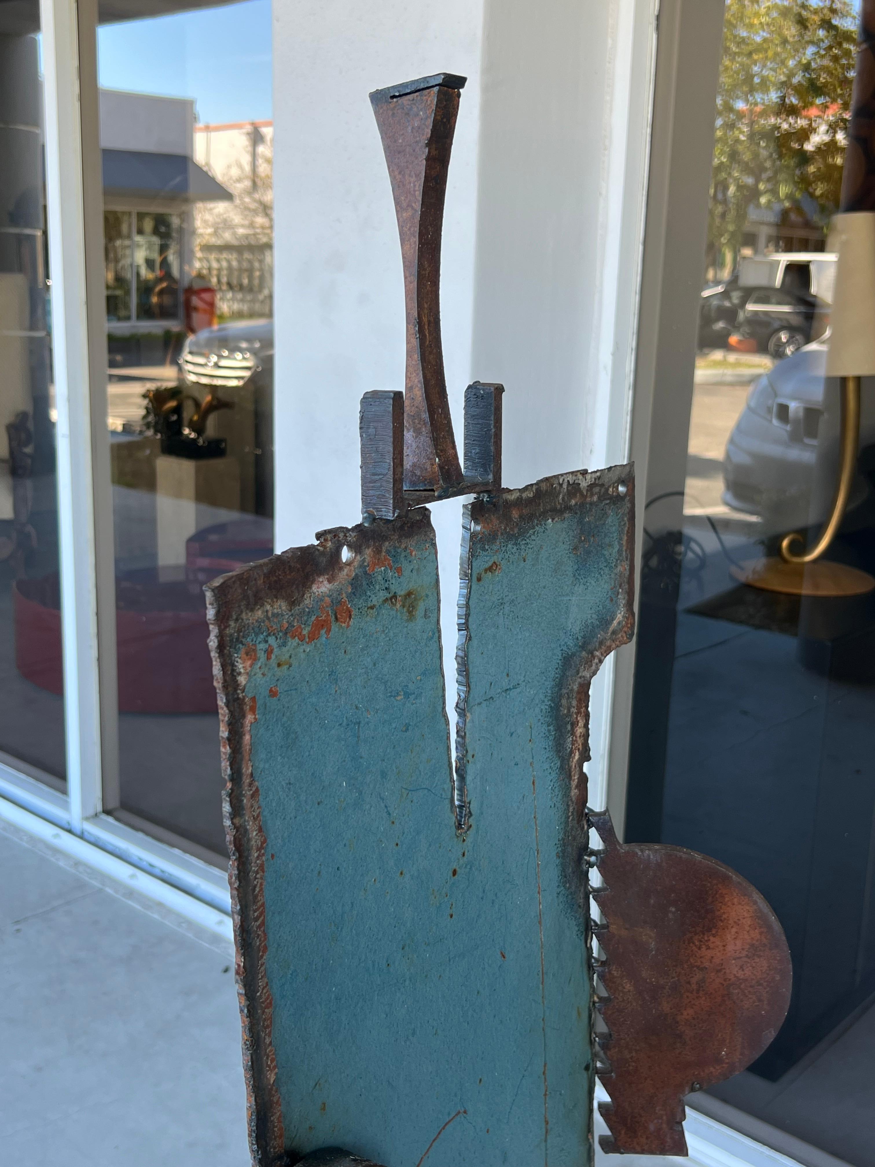 Sculptural Metal Throne Chairs by Mustapha Chadid For Sale 6